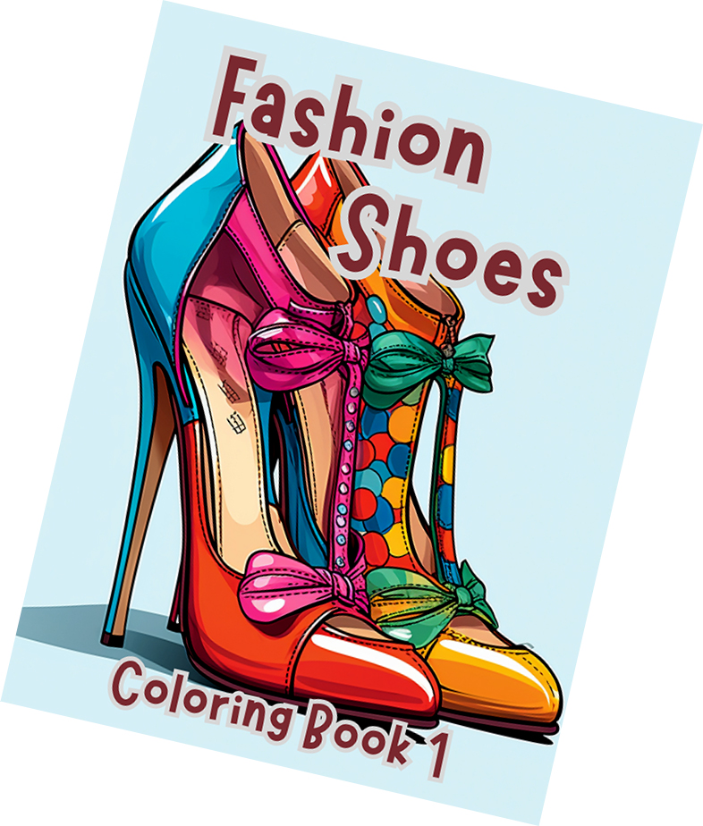 Adult Fashion Shoes Coloring Book 1 - Image 2