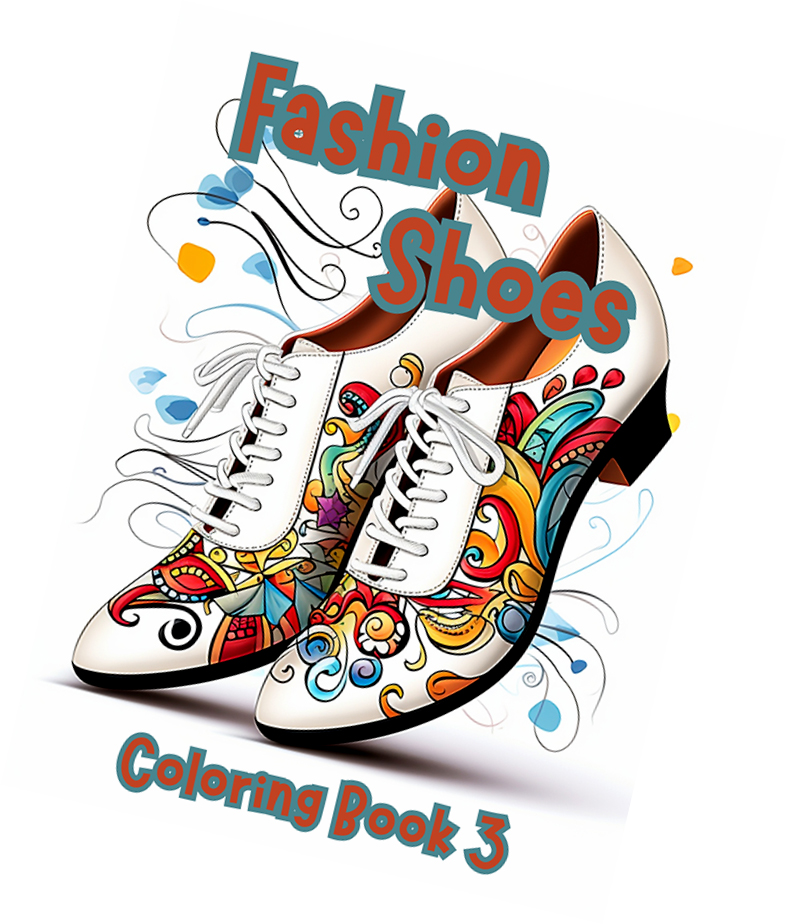 Adult Fashion Shoes Coloring Book 3 - Image 2