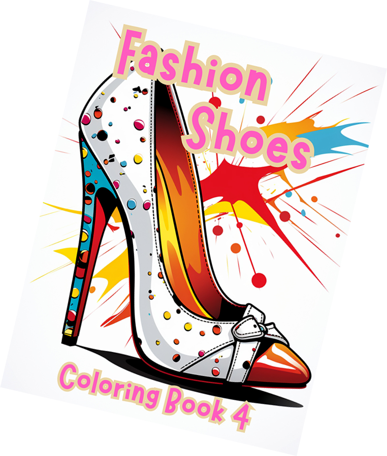 Adult Fashion Shoes Coloring Book 4 - Image 2
