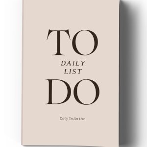 Daily To Do List 6 x 9