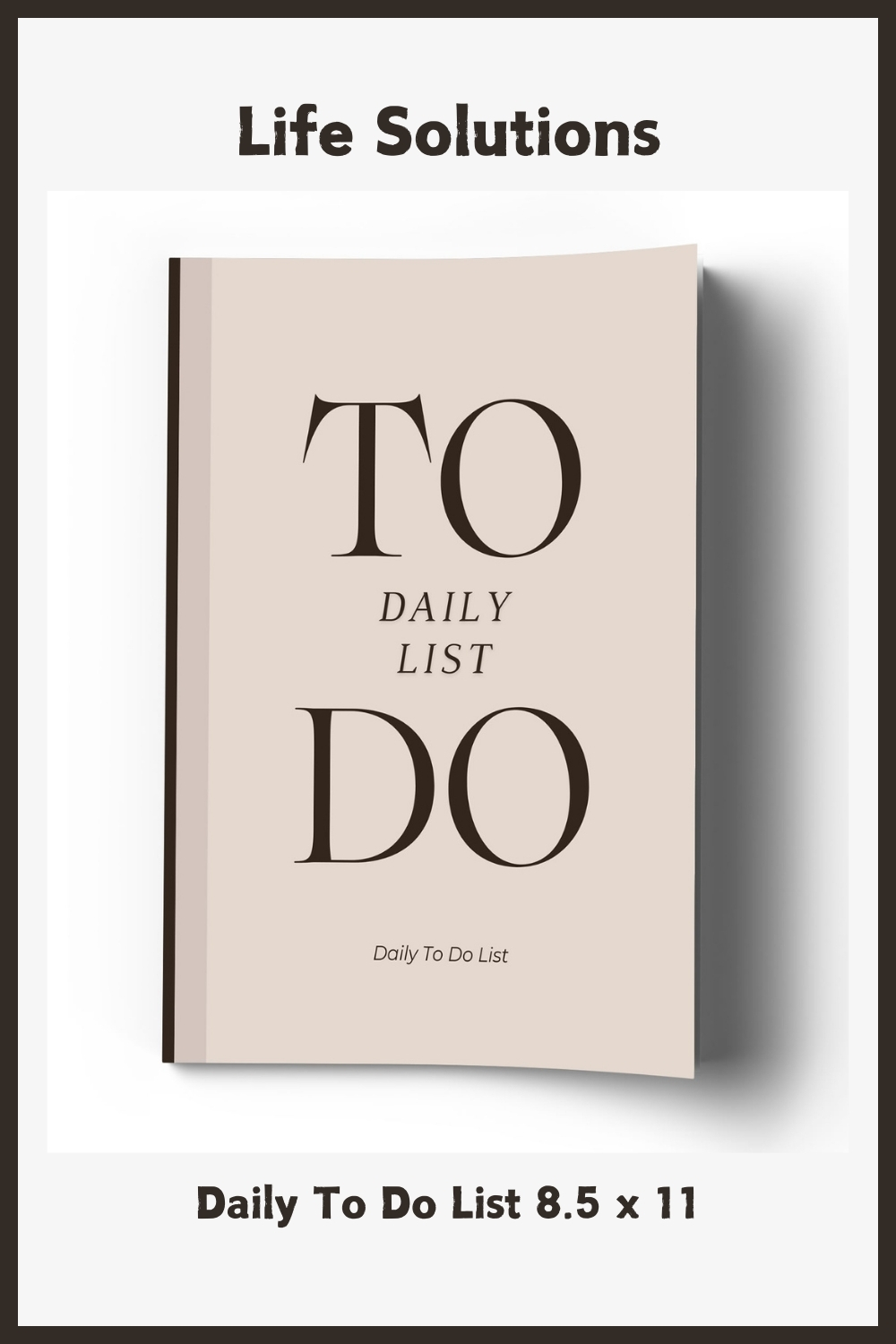 Daily To Do List 8.5 x 11