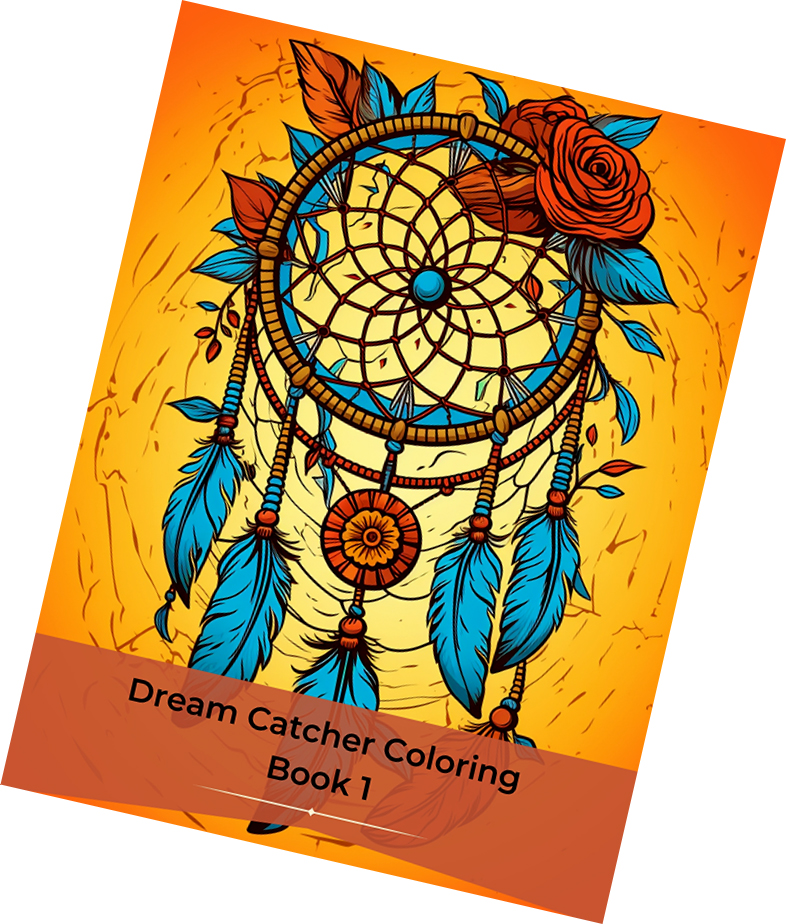 Dream Catcher Coloring Coloring Book 1 - Image 3