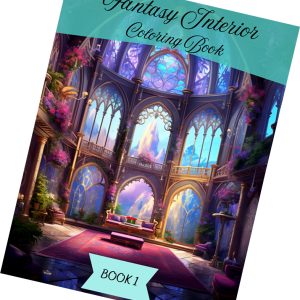 Fantasy Interior Coloring Book