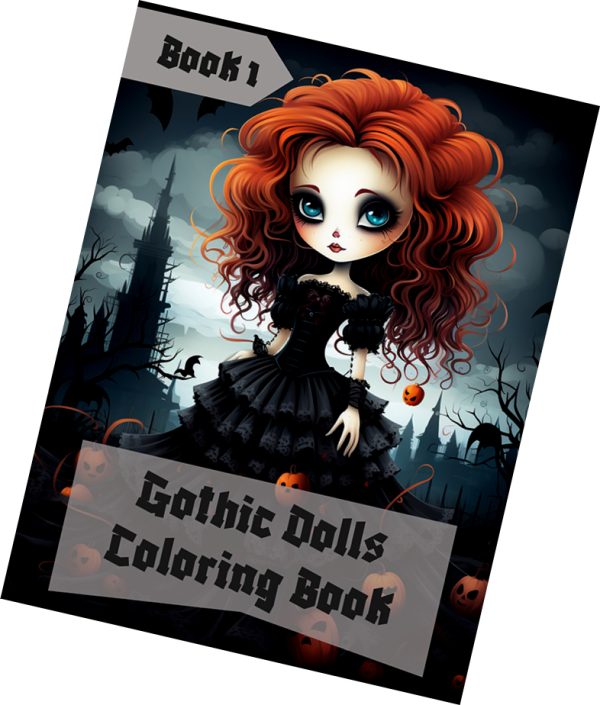 Gothic Dolls Coloring Book 1 - Image 2