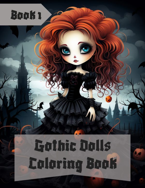 Gothic Dolls Coloring Book 1