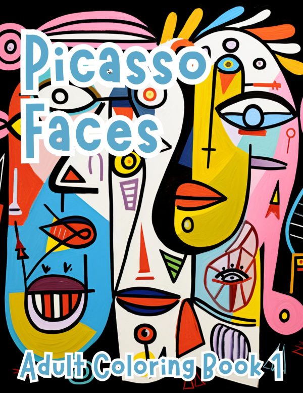 Picasso Faces Coloring for Adults Book 1