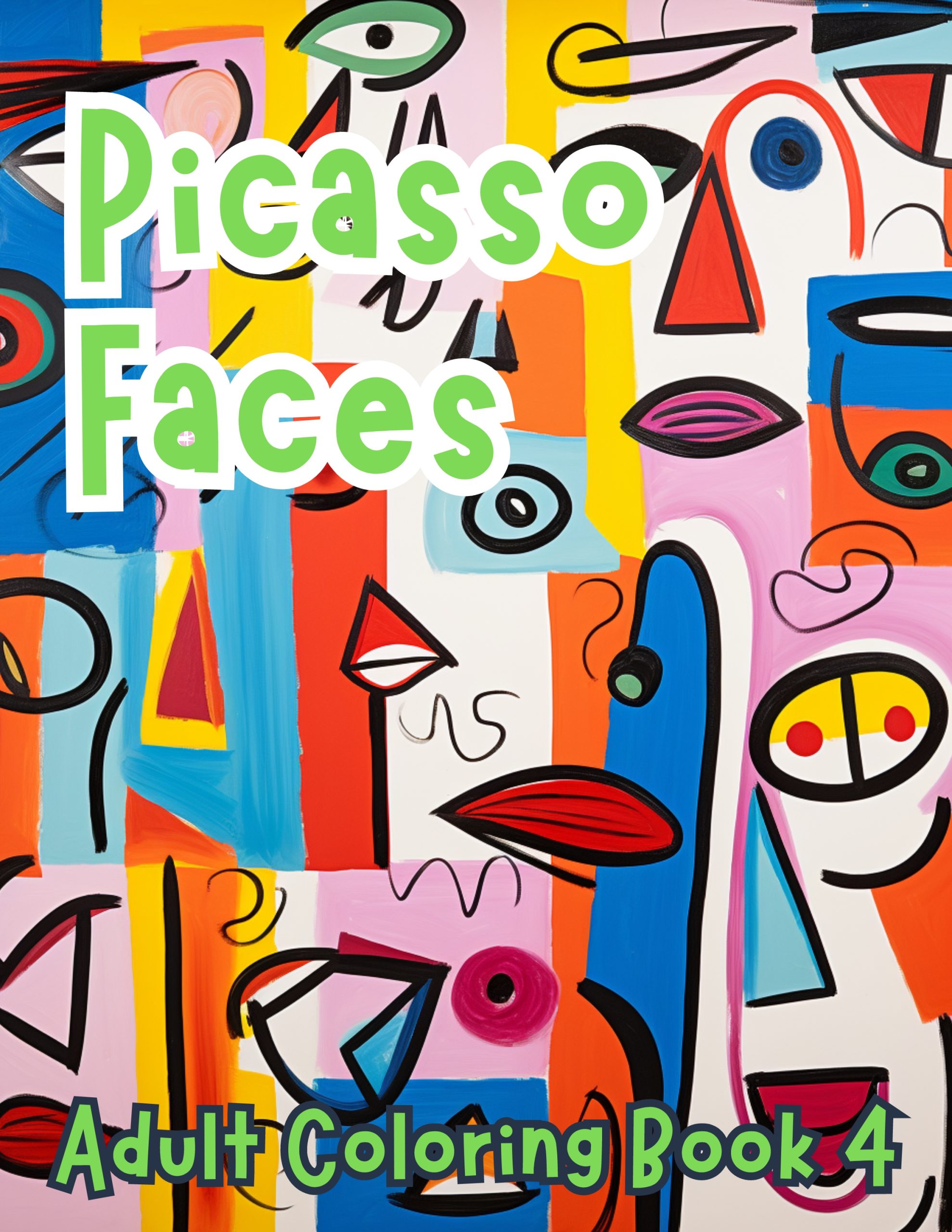 Picasso Faces Coloring for Adults Book 4
