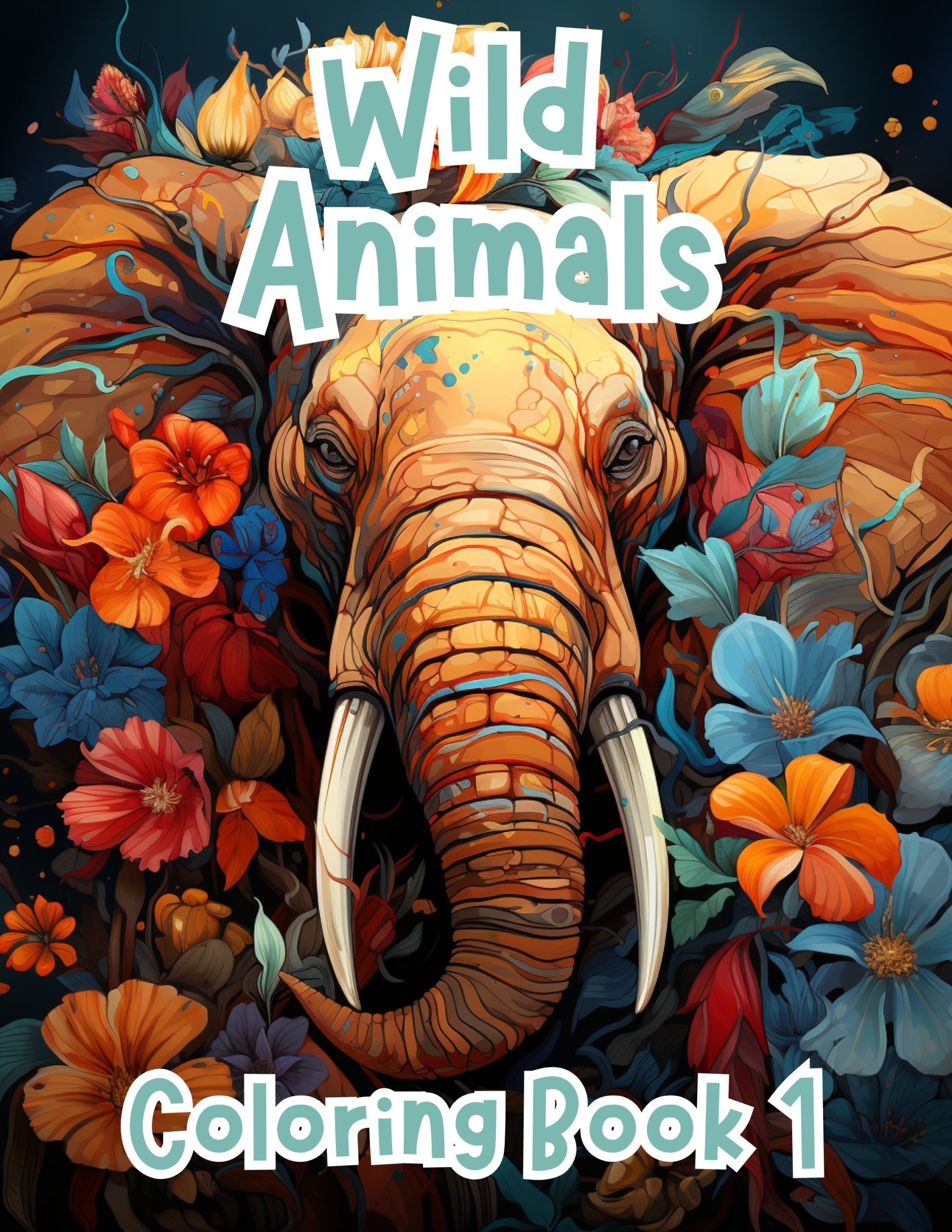 Wild Animal Coloring Book