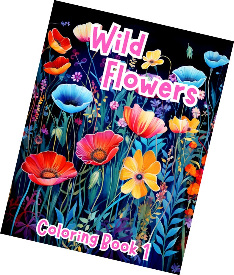 Wild Flowers Coloring Book - Image 2
