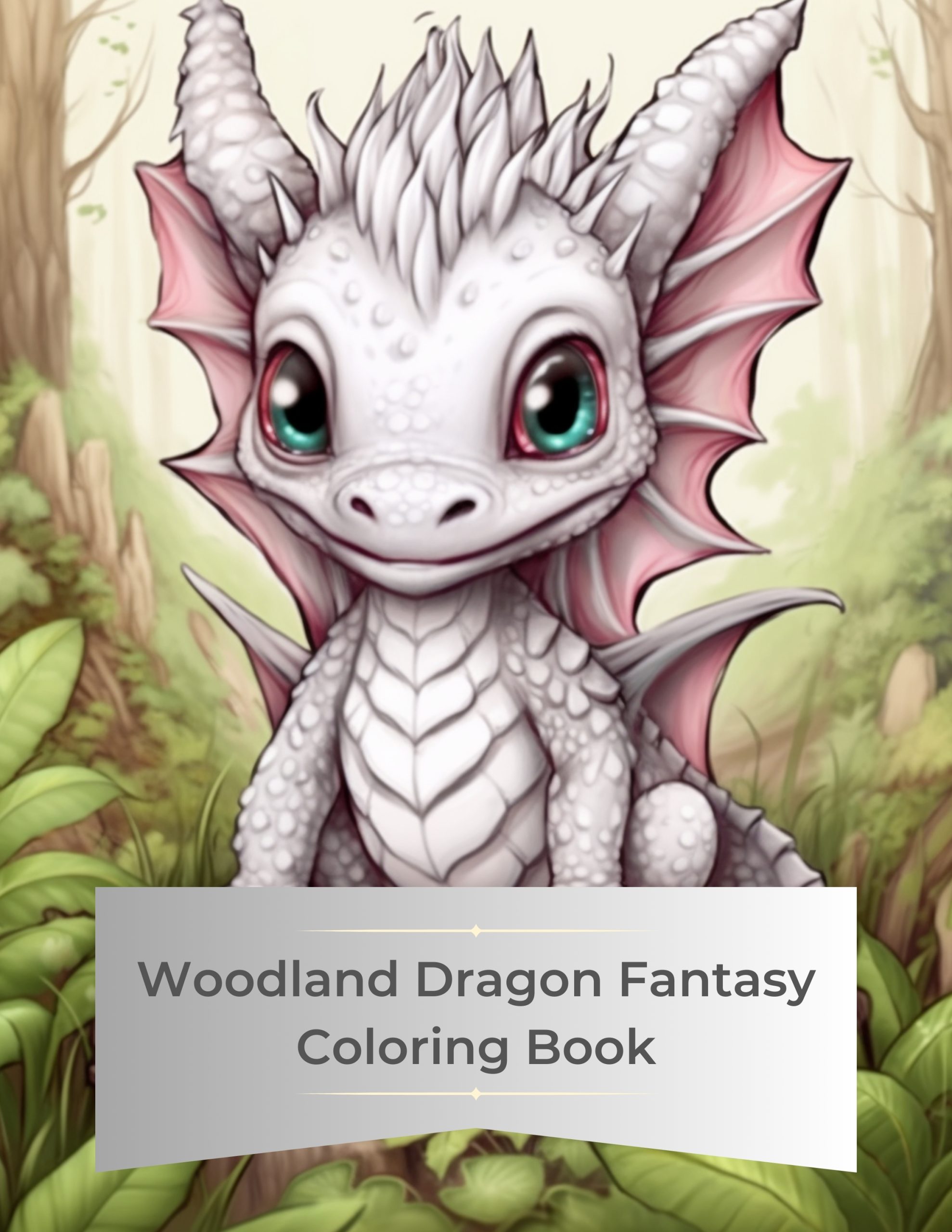 Woodland Dragon Fantasy Coloring Book