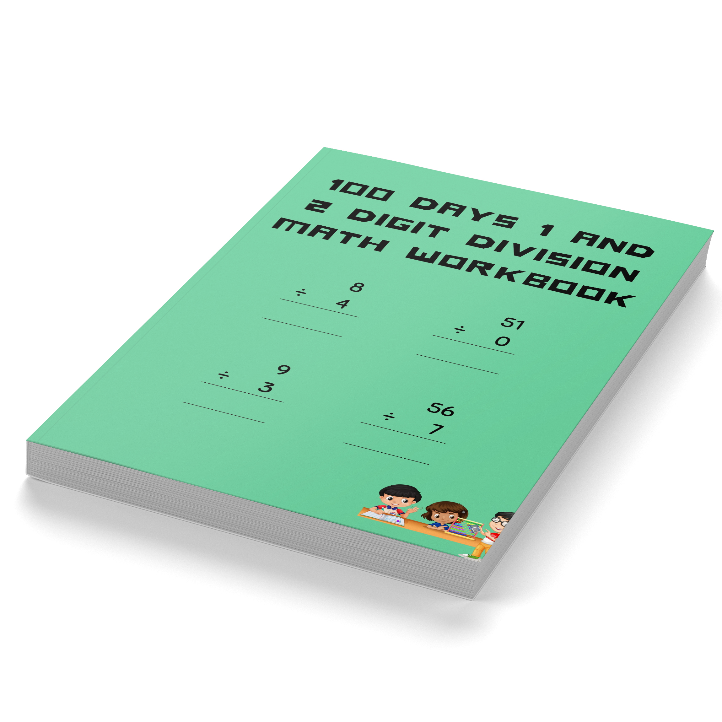 100 Days 1 and 2 Digit Division Math Workbook
