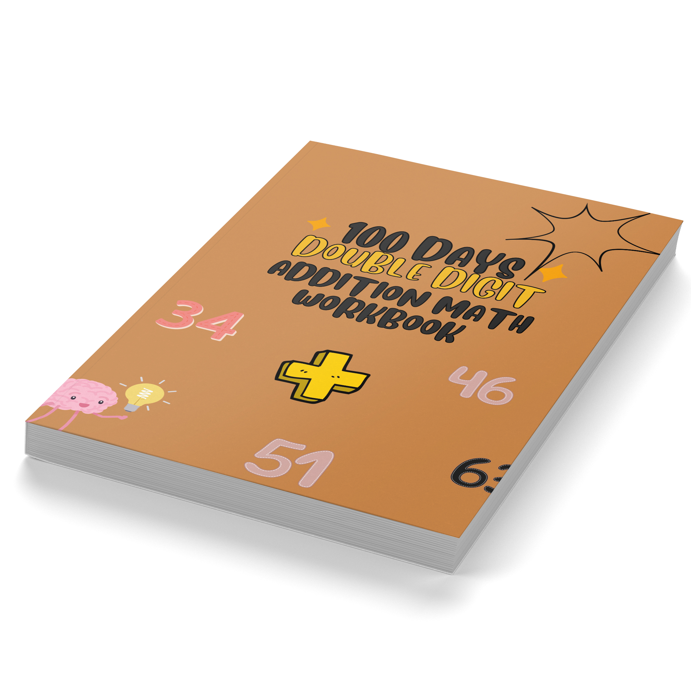 100 Days Double Digit Addition Math Workbook for Grade 2