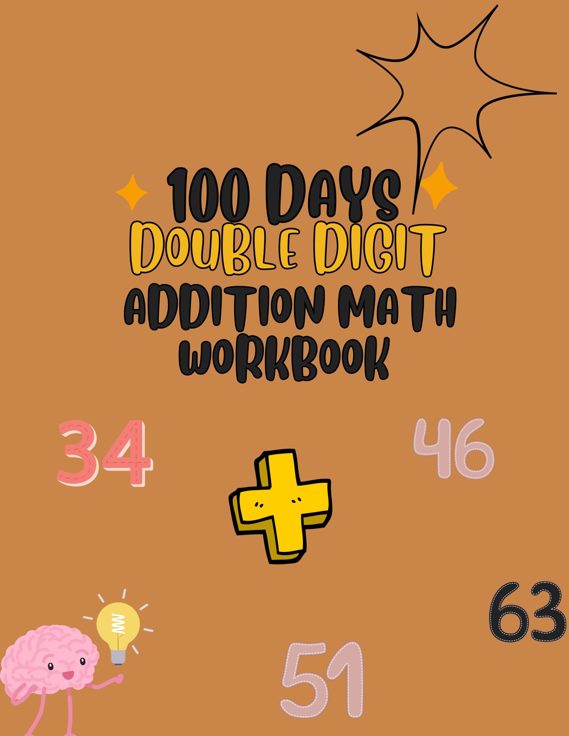 100 Days Double Digit Addition Math Workbook for Grade 2