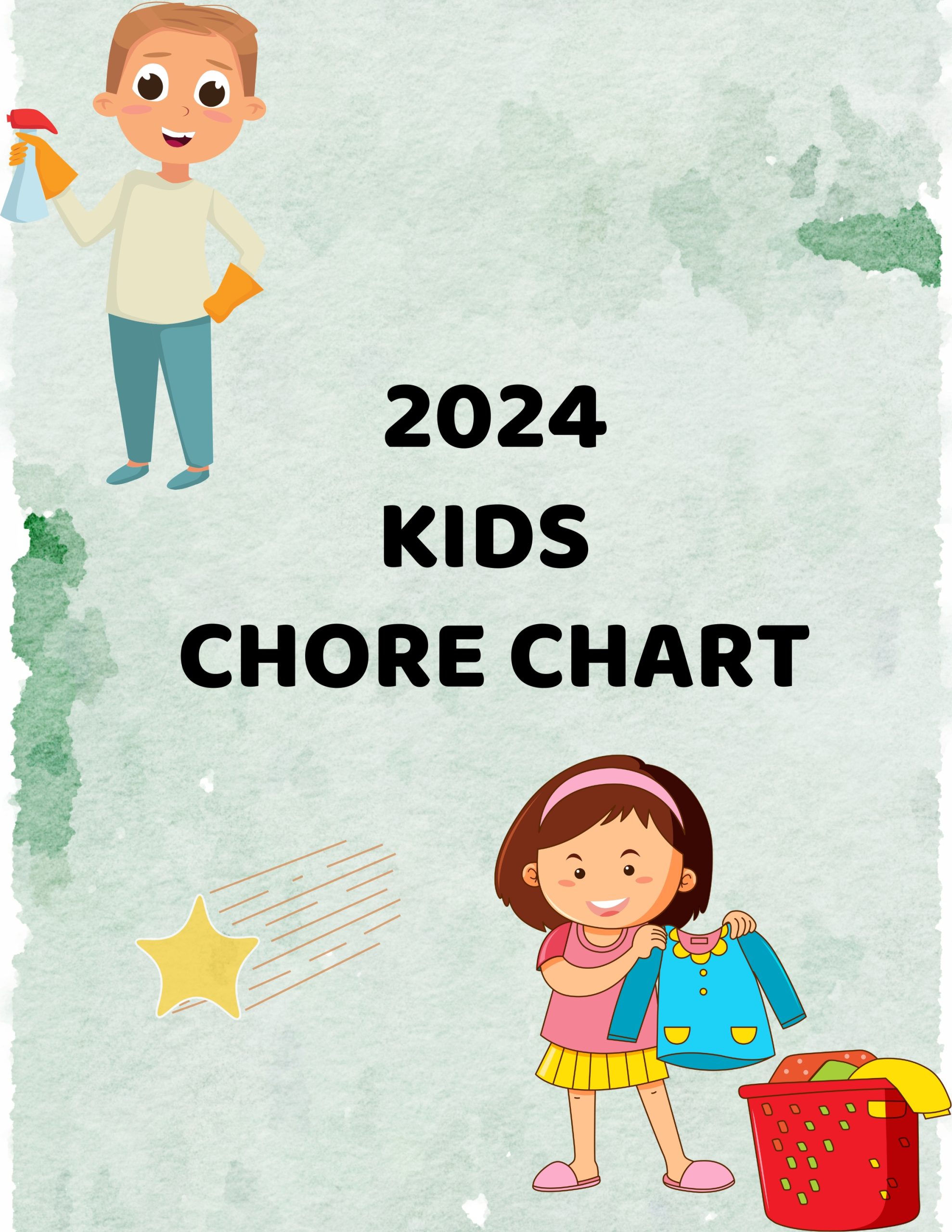 2024 Kids Chore Chart