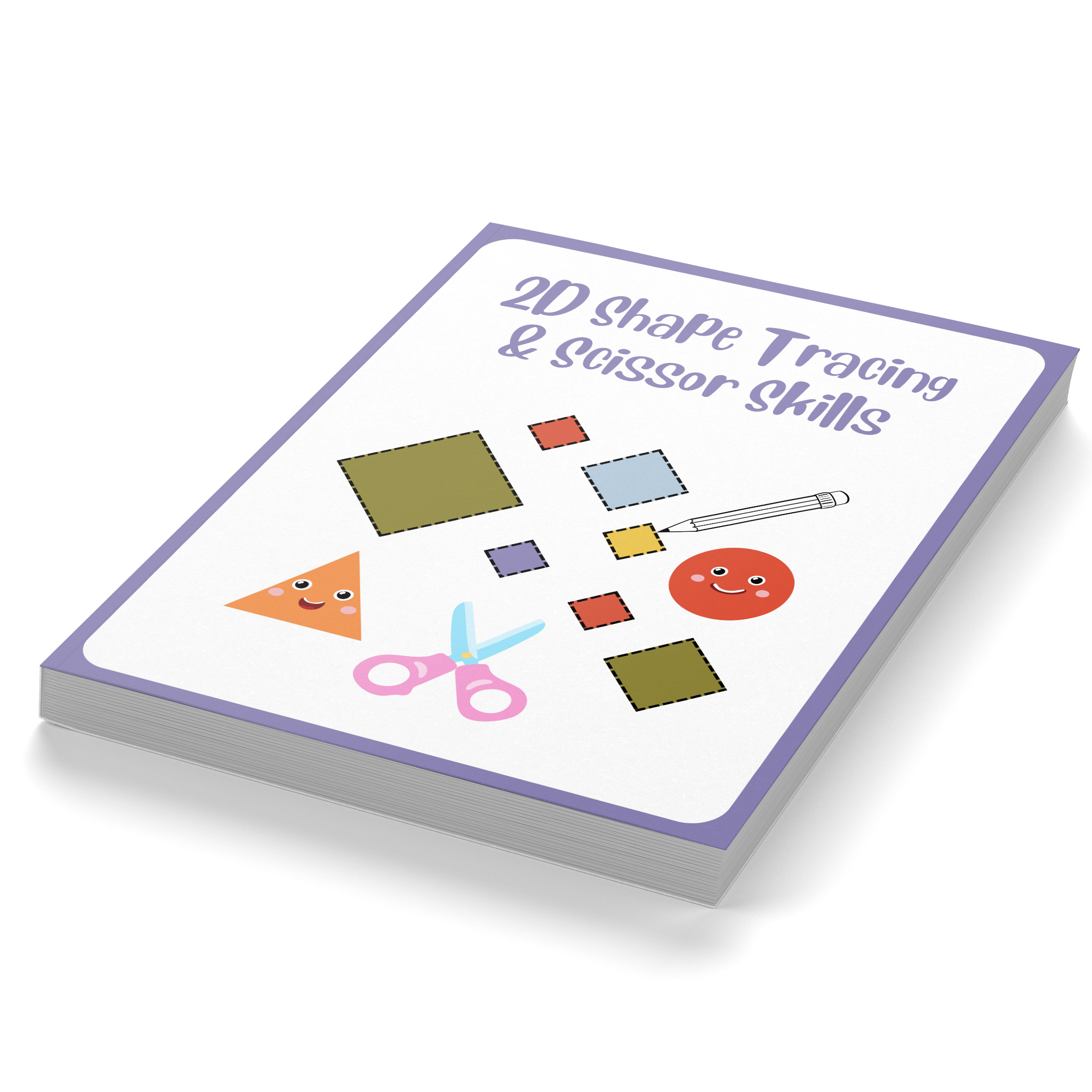 2D Shape Tracing Scissor Skills