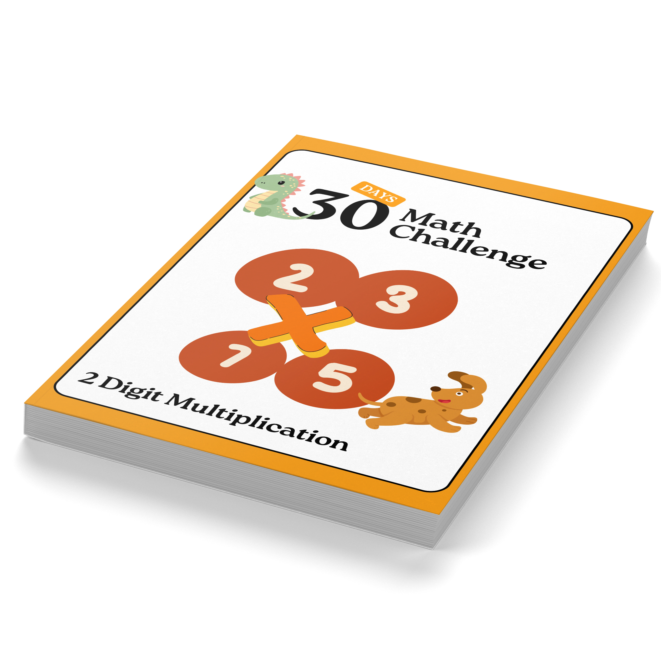 30 Day Challenge Math 2 Digit Multiplication Workbook