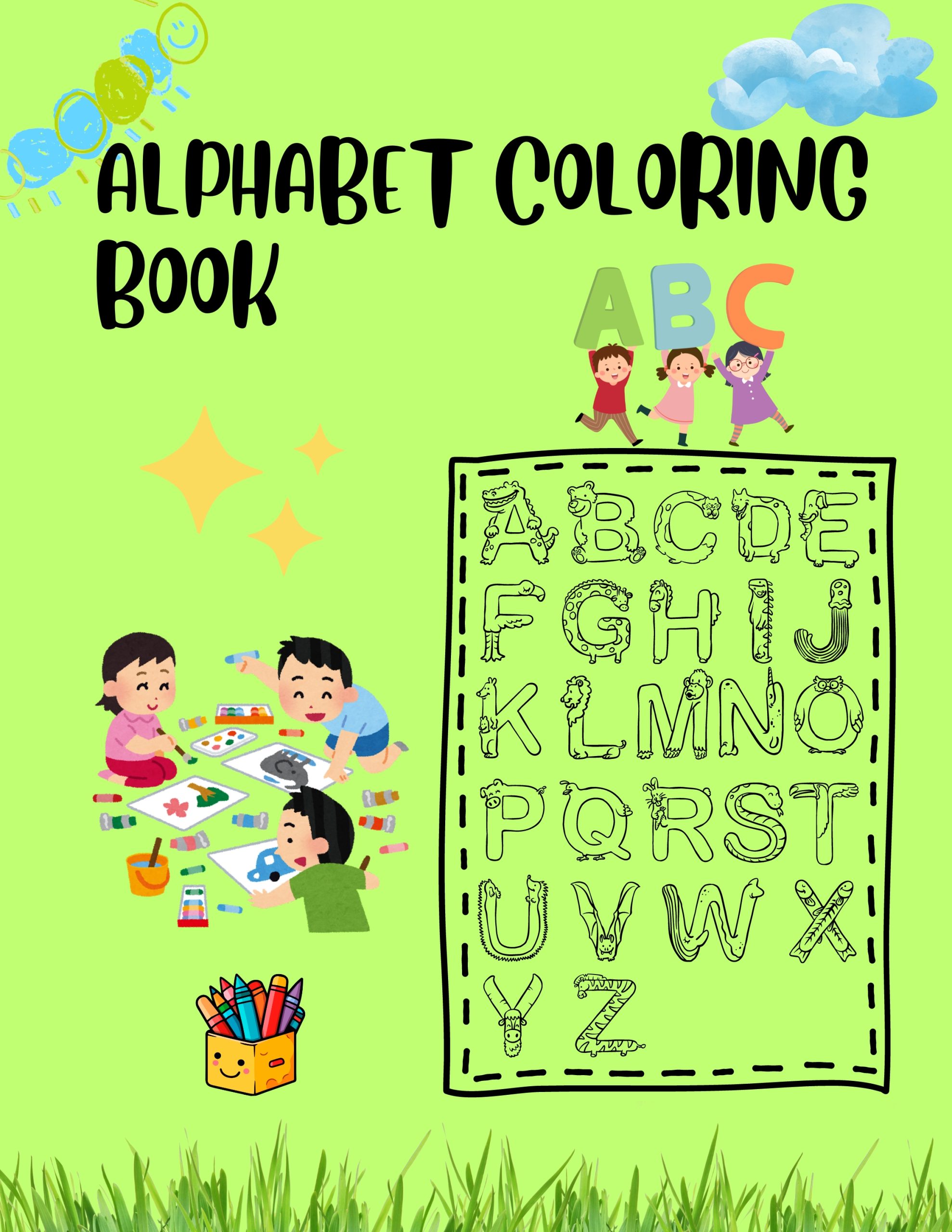Alphabet Coloring Book D