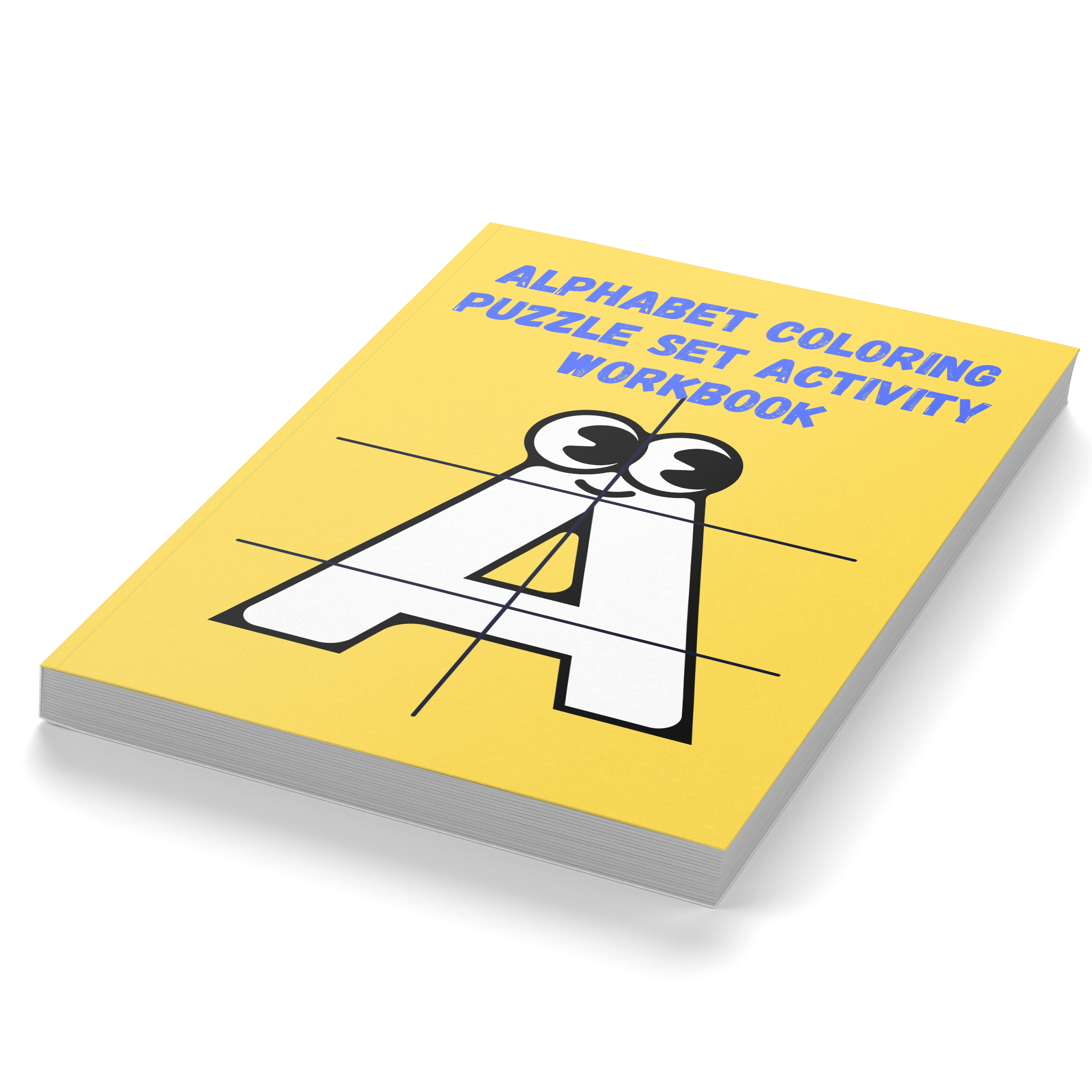 Alphabet Coloring Puzzle Set Activity Workbook