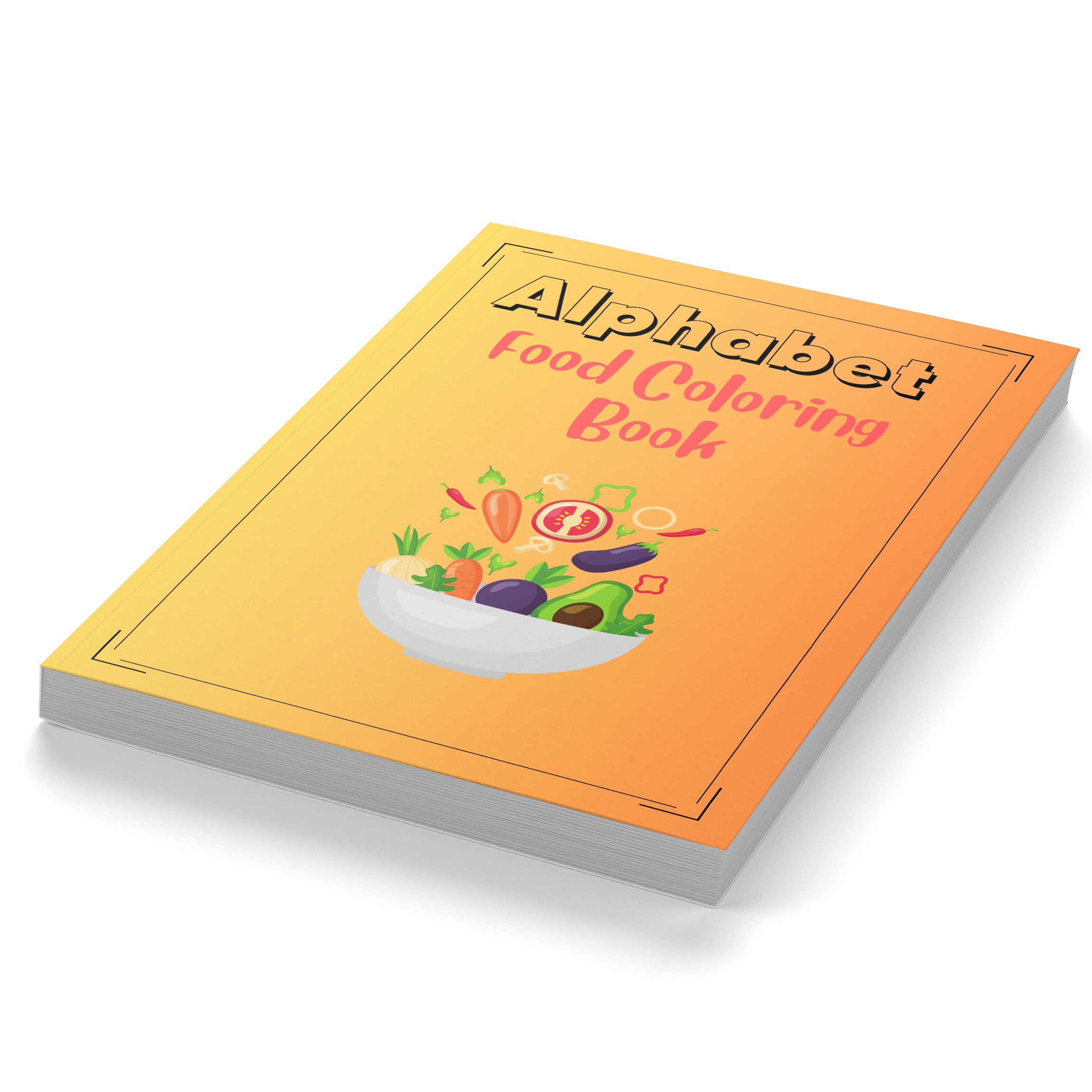 Alphabet Food Coloring Book