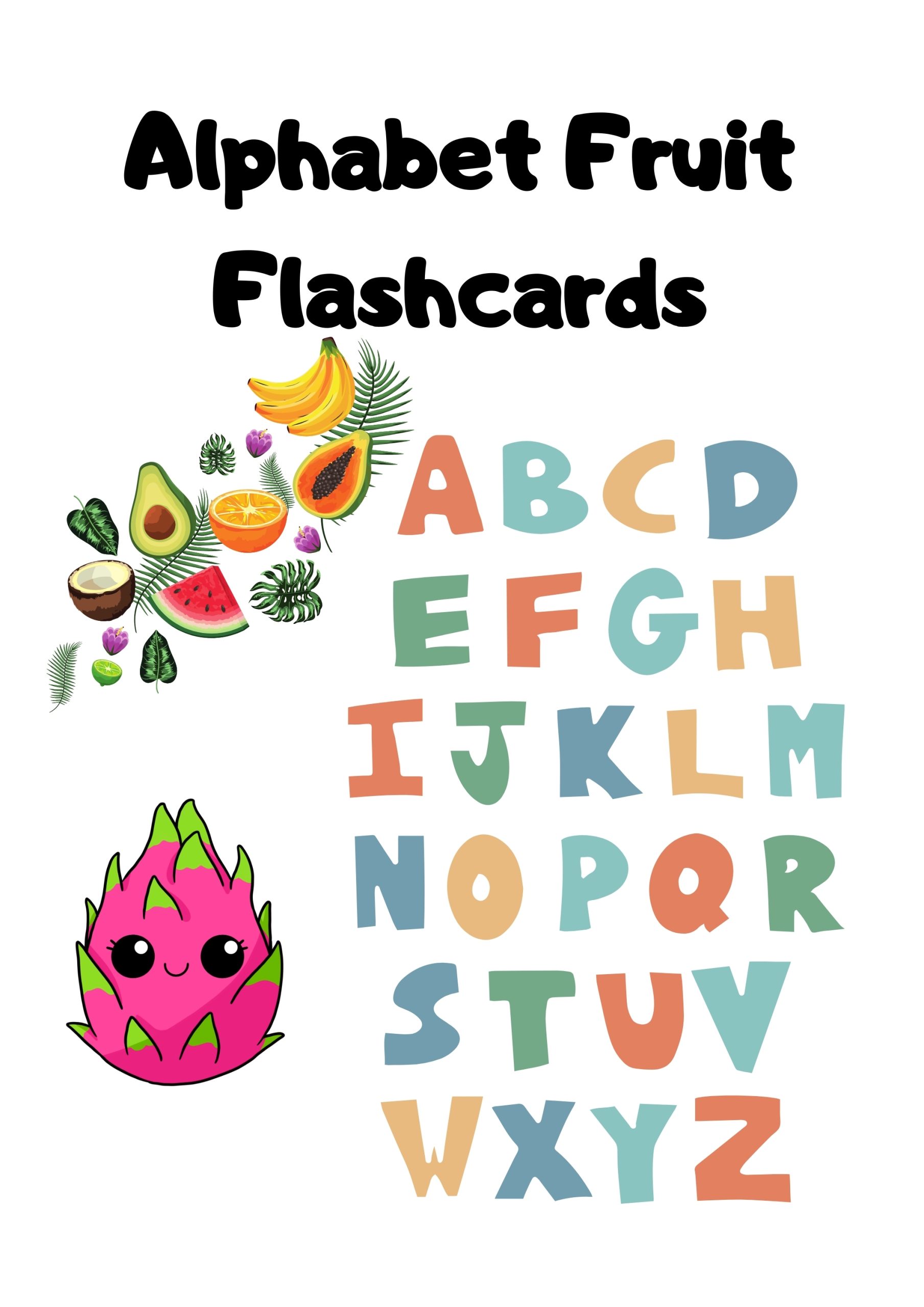 Alphabet Fruit Flashcards