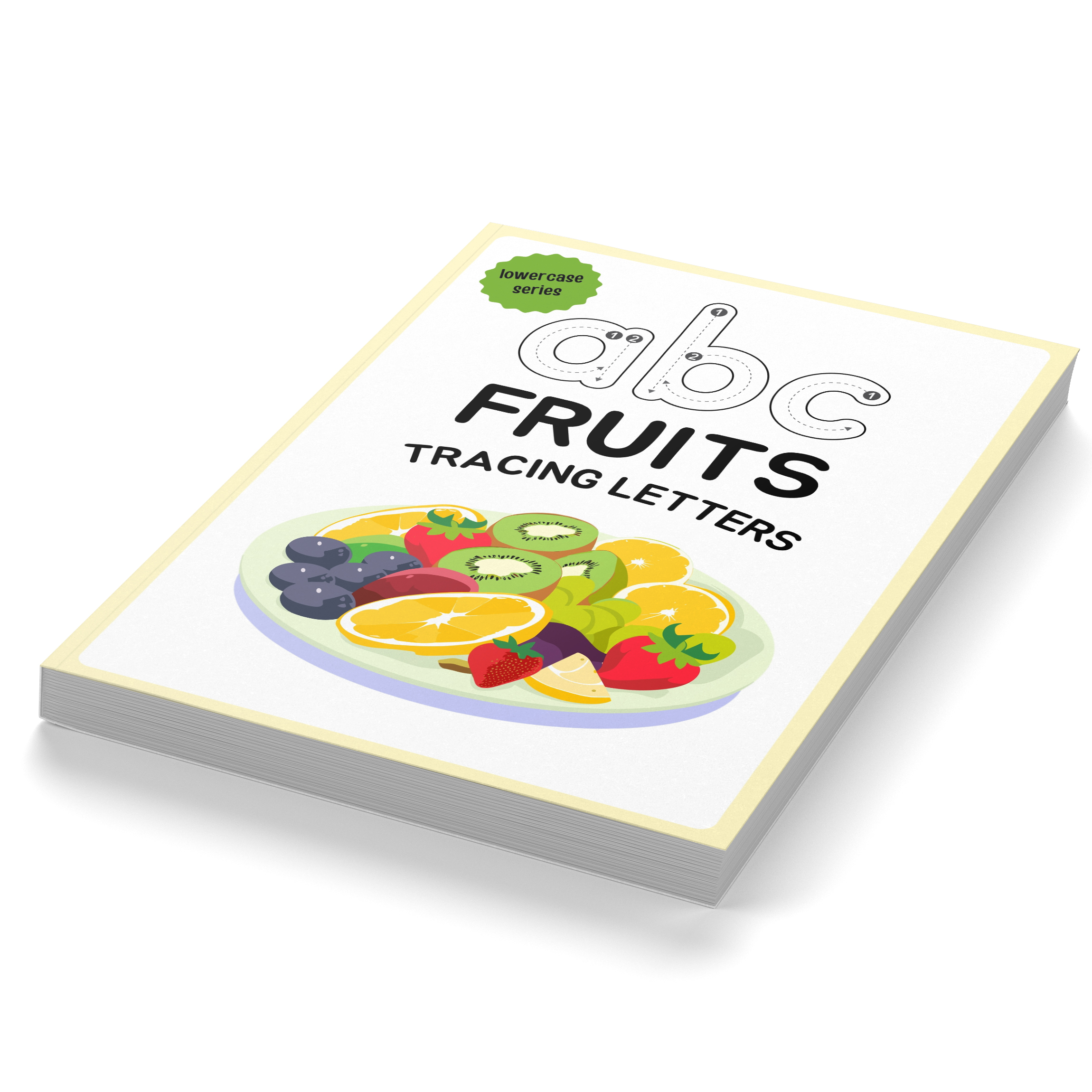 Alphabet Lowercase Tracing Activities Book with Fruit