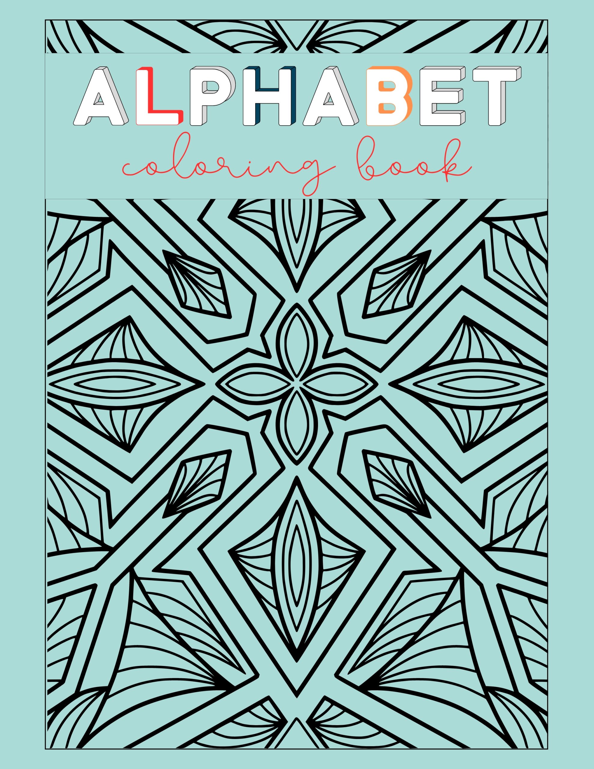 Alphabet Mandala Coloring Book