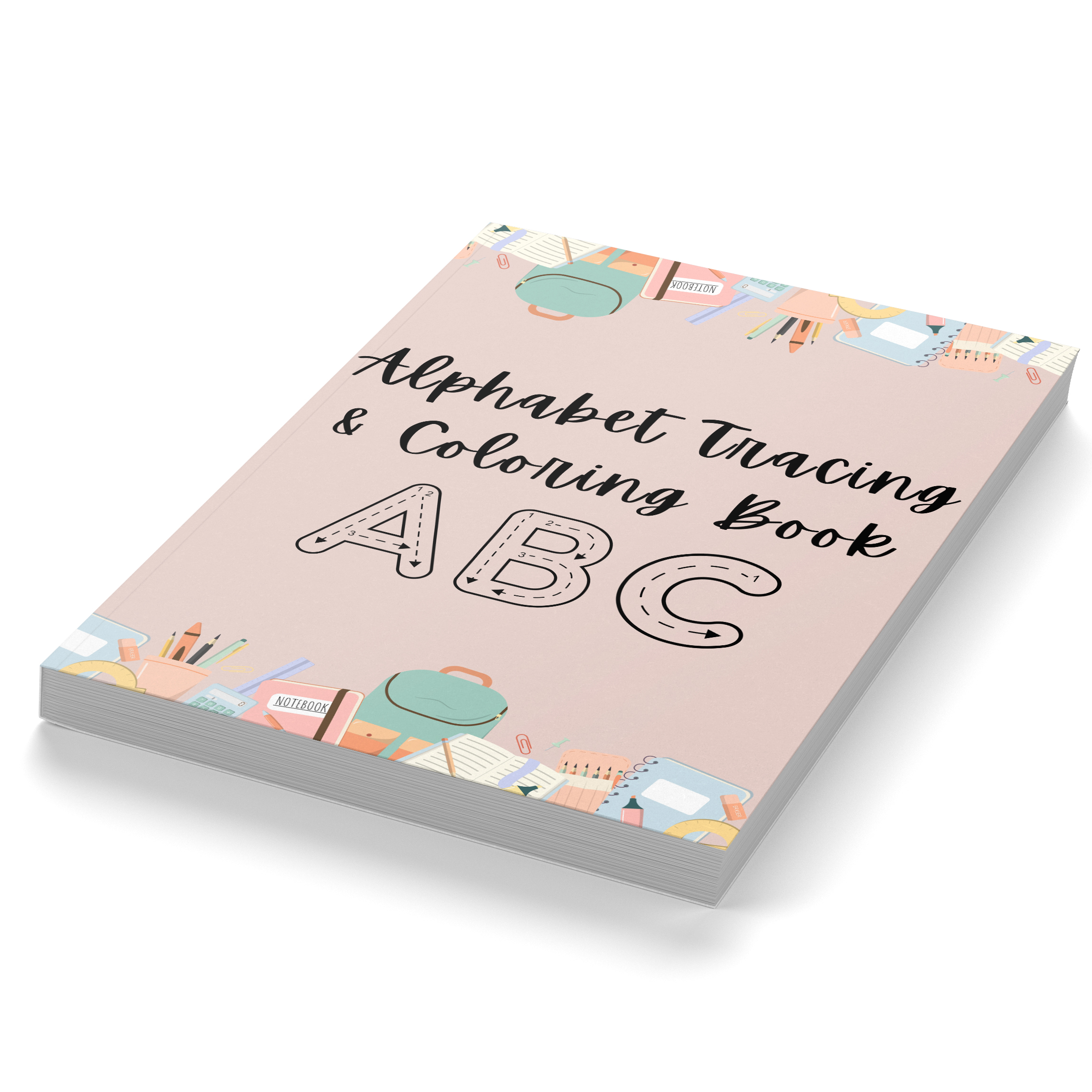 Alphabet Tracing and Coloring Book