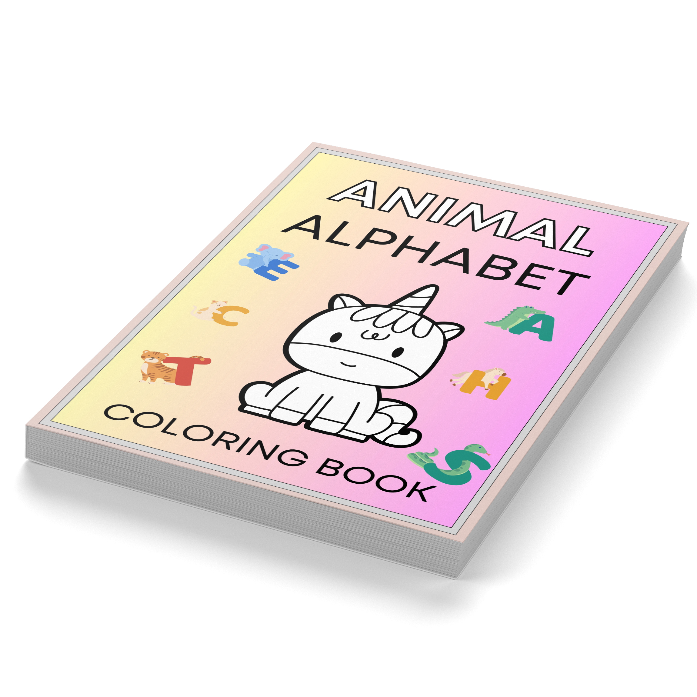 Animal Alphabet Coloring Book F