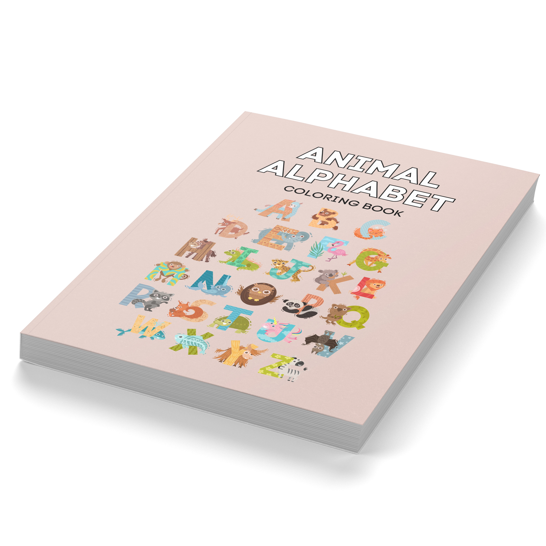 Animal Alphabet Coloring Book H