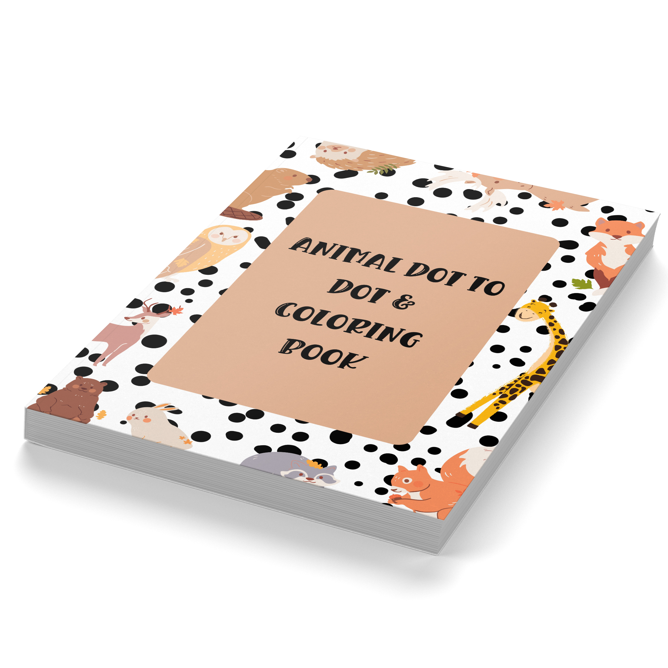 Animal Dot to Dot & Coloring Book