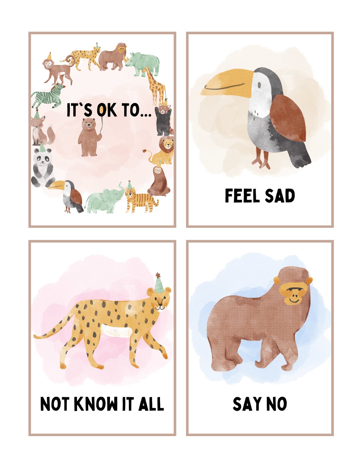 Anxiety Coping Skills - Its ok to flashcards