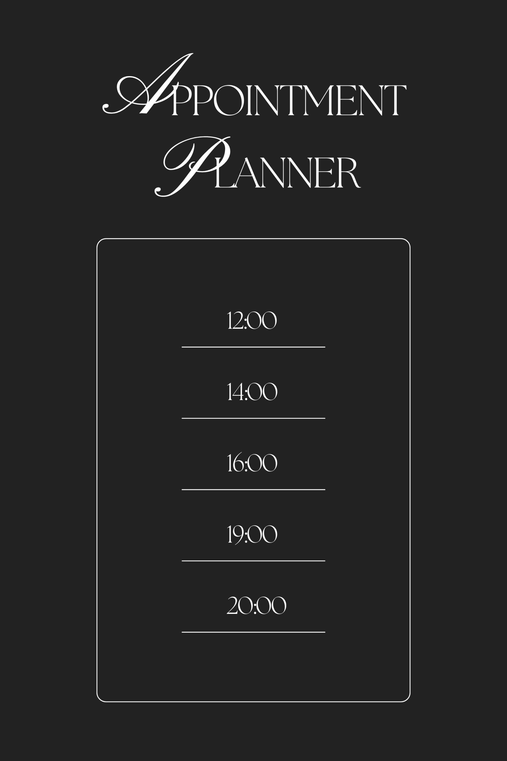 Appointment Planner 6×9