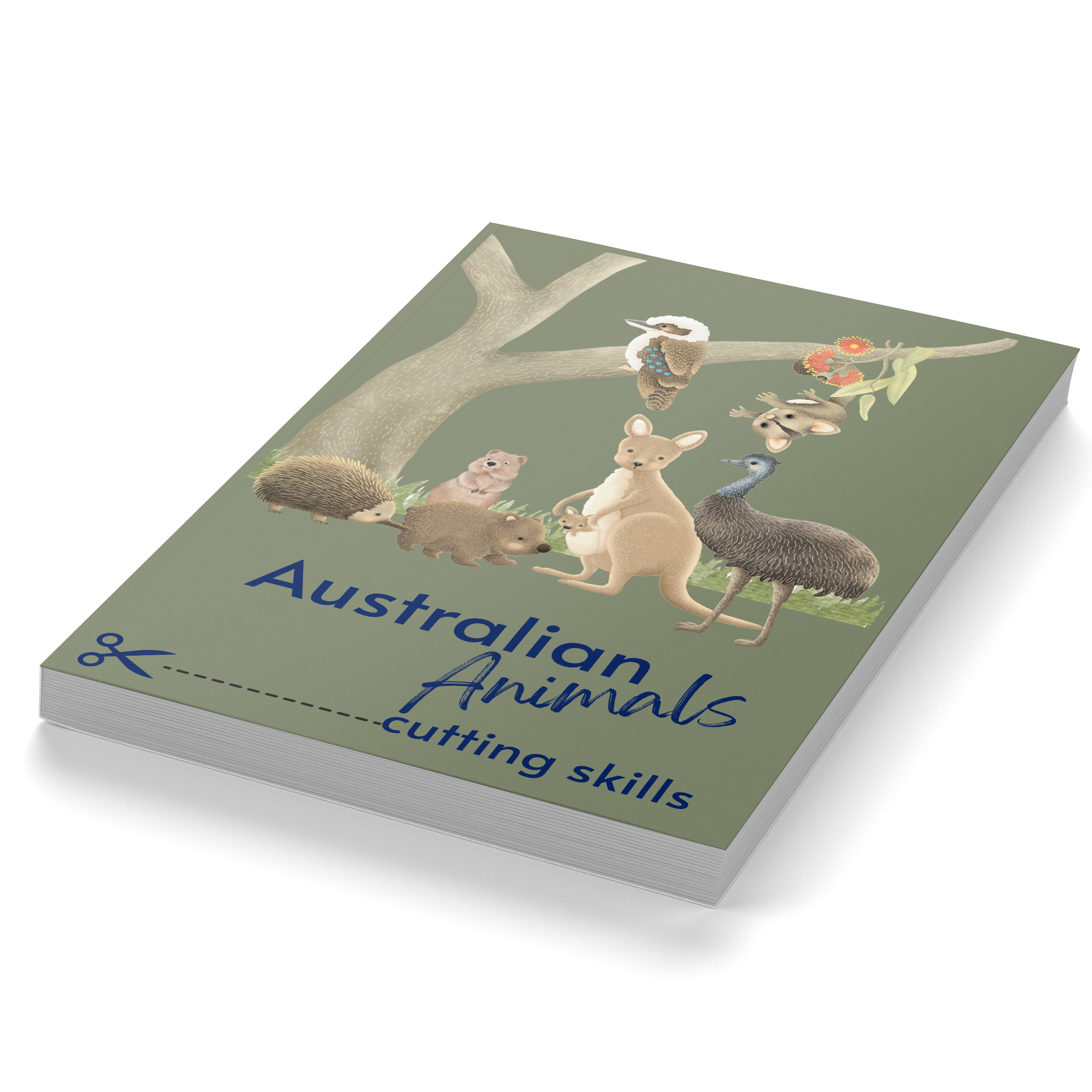 Australian Animals Scissor Cutting Skills