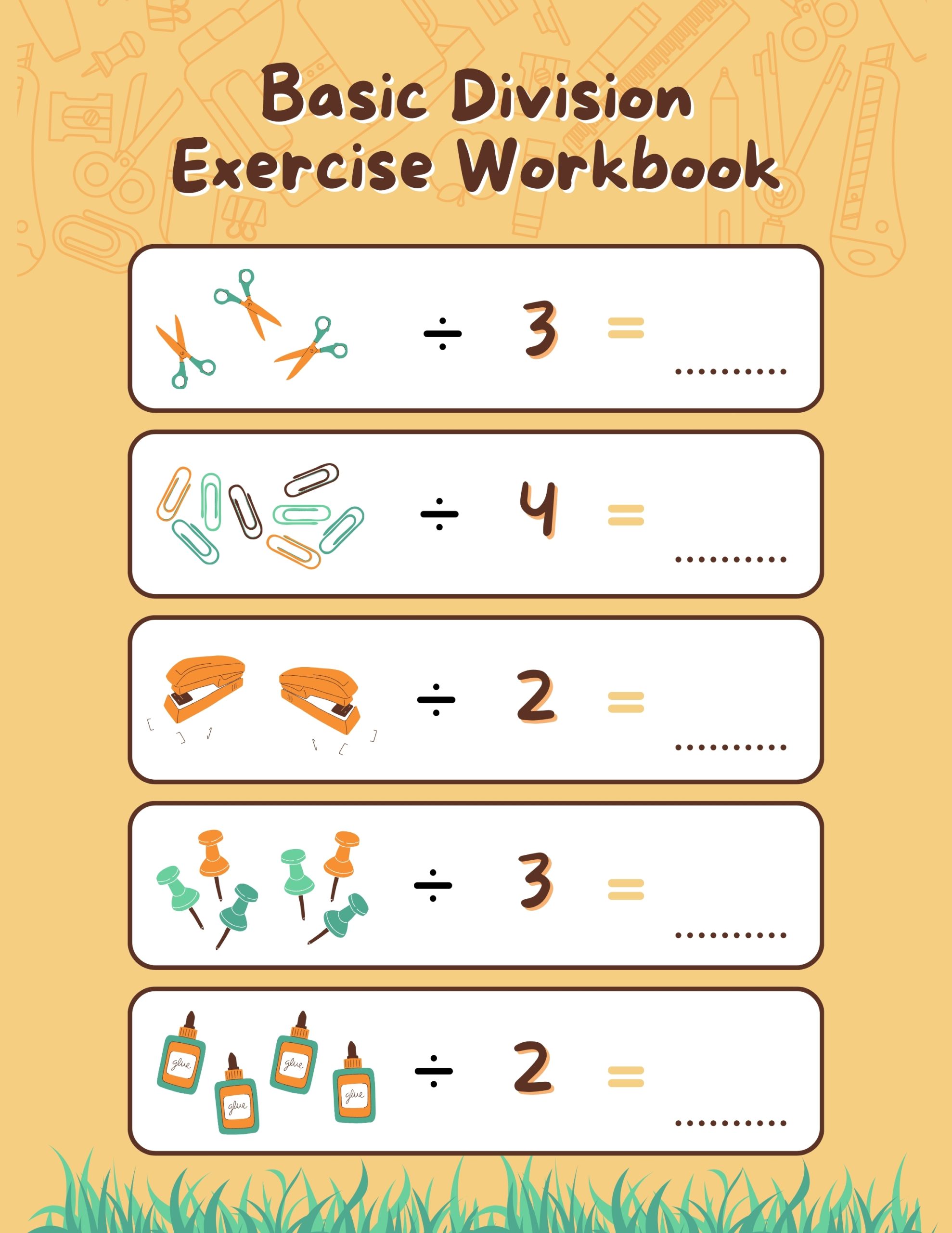 Basic Division Exercise Workbook