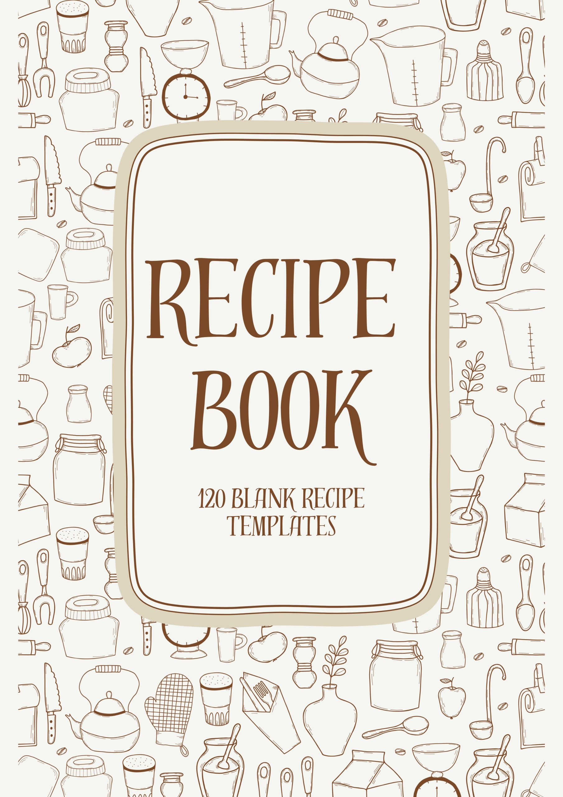 Blank Recipe Templates Book