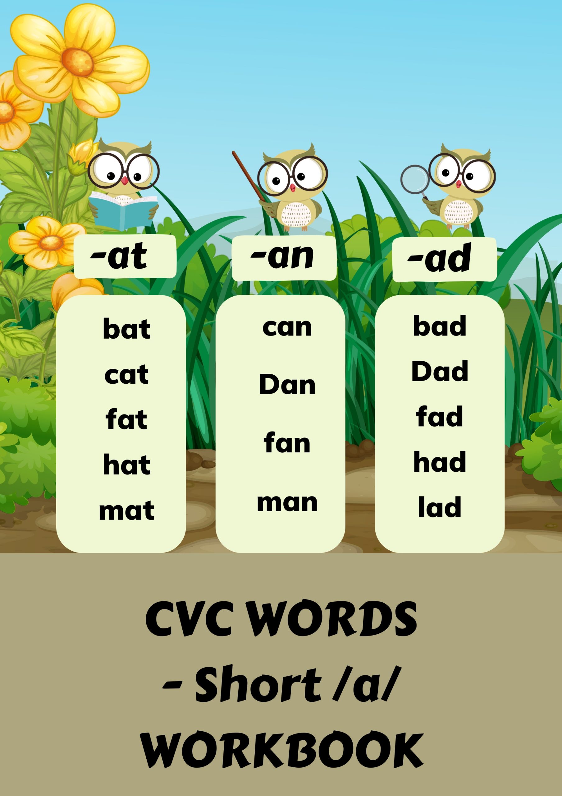CVC Words Short a Workbook