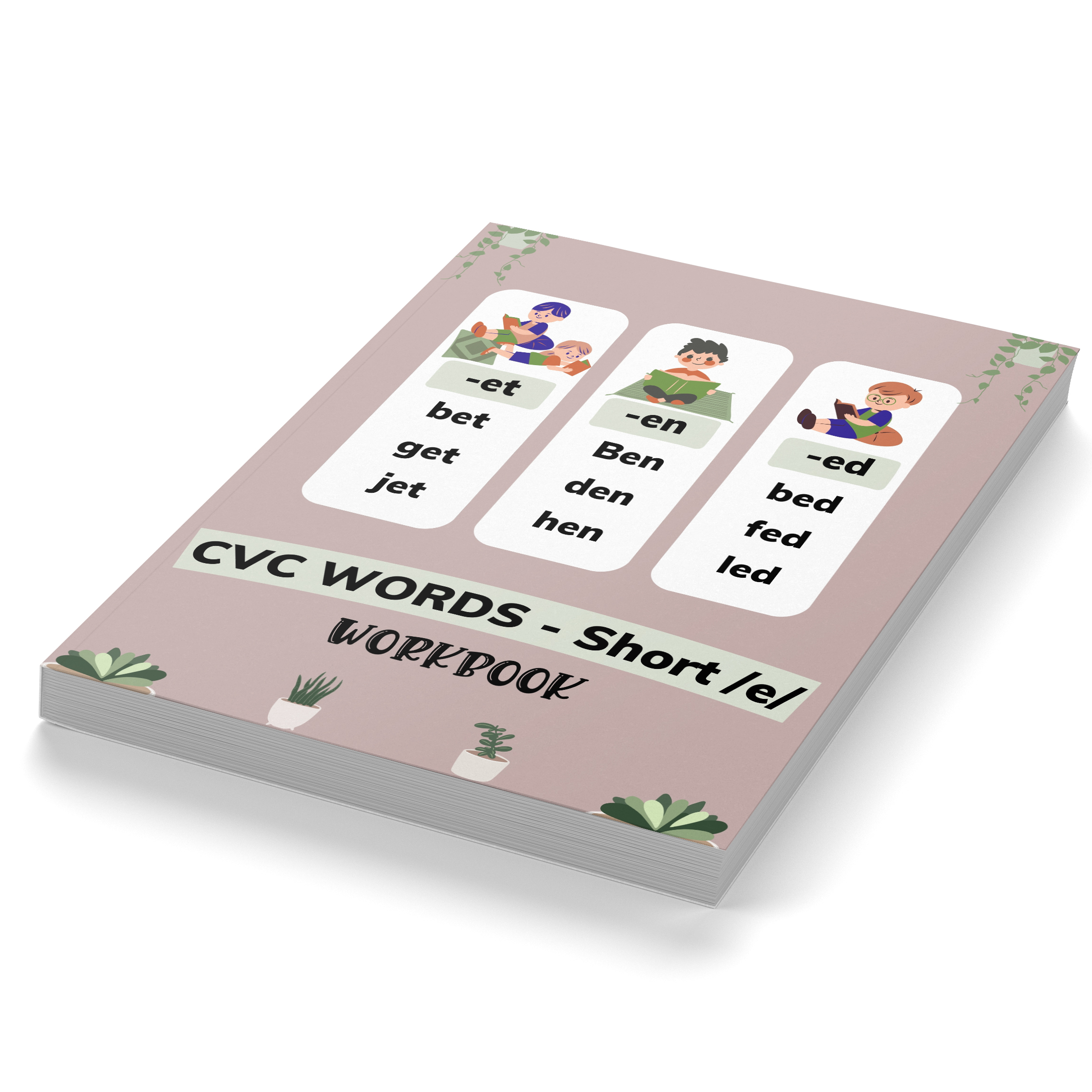 CVC Words Short e Workbook