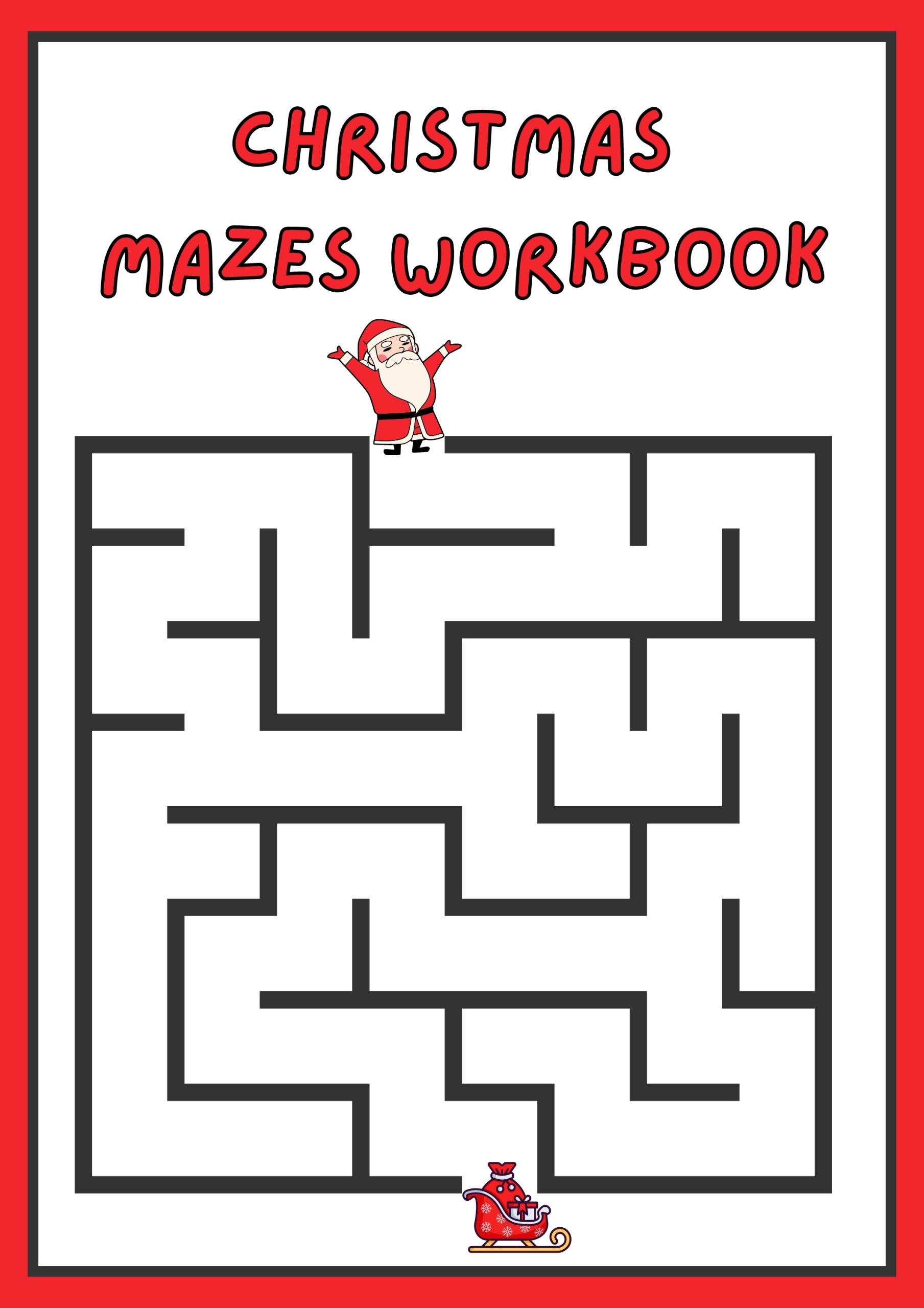 Christmas Mazes Workbook