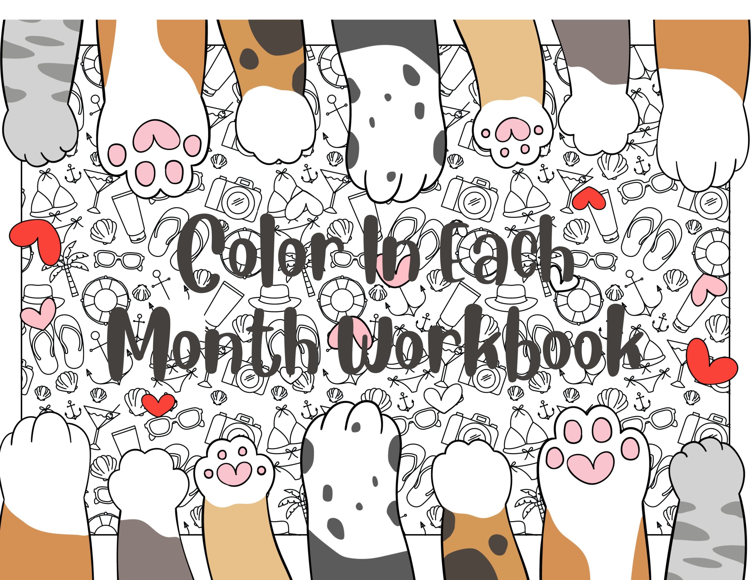 Color In Each Month Workbook