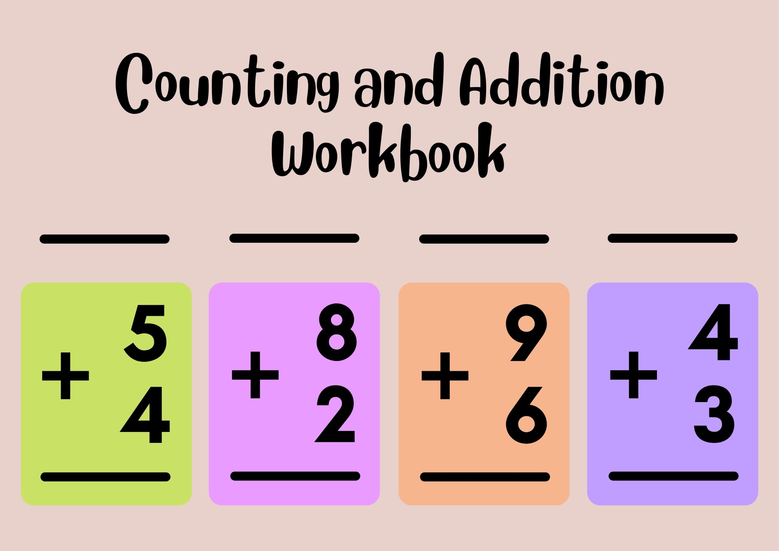 Counting and Addition Workbook