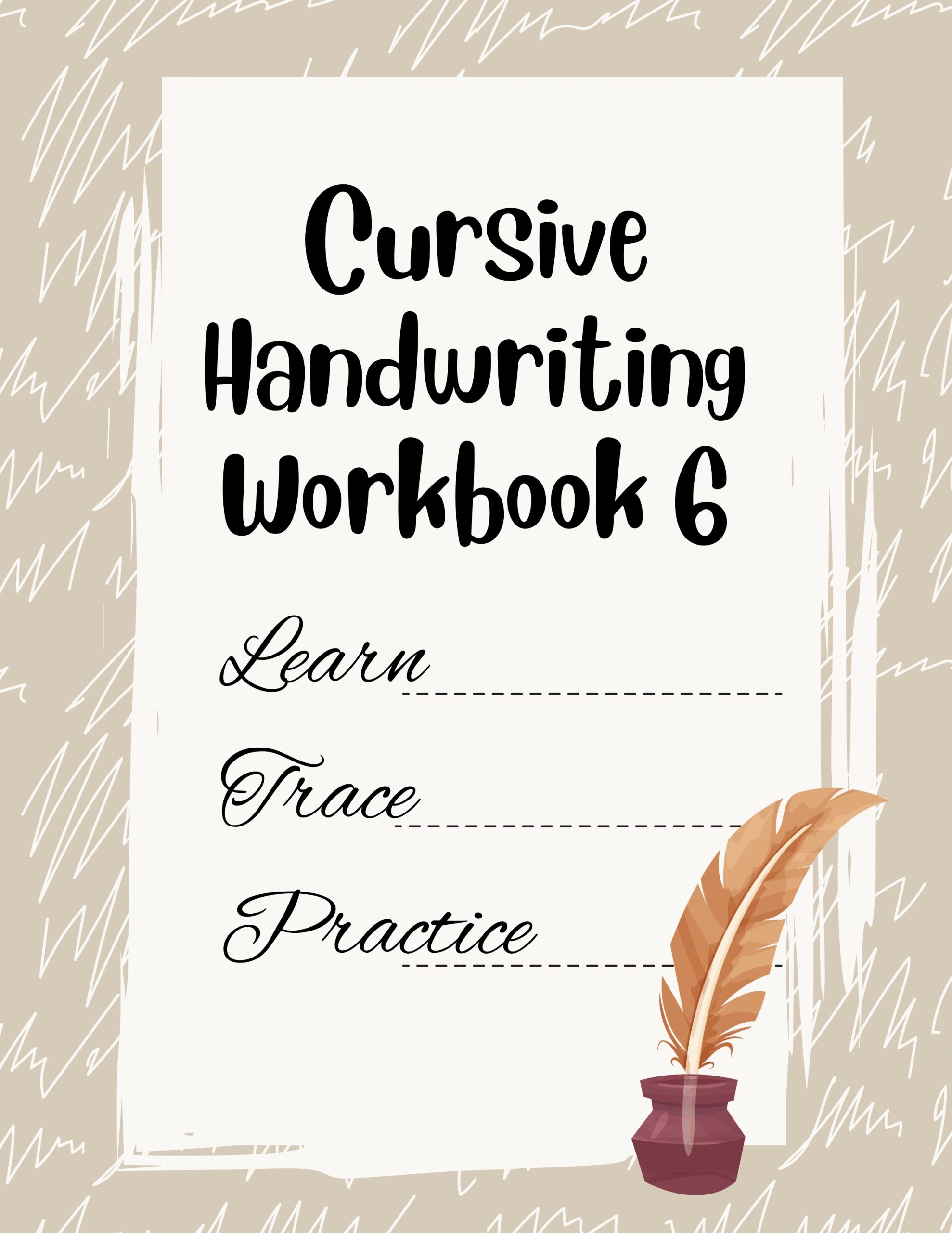 Cursive Handwriting Workbook 6