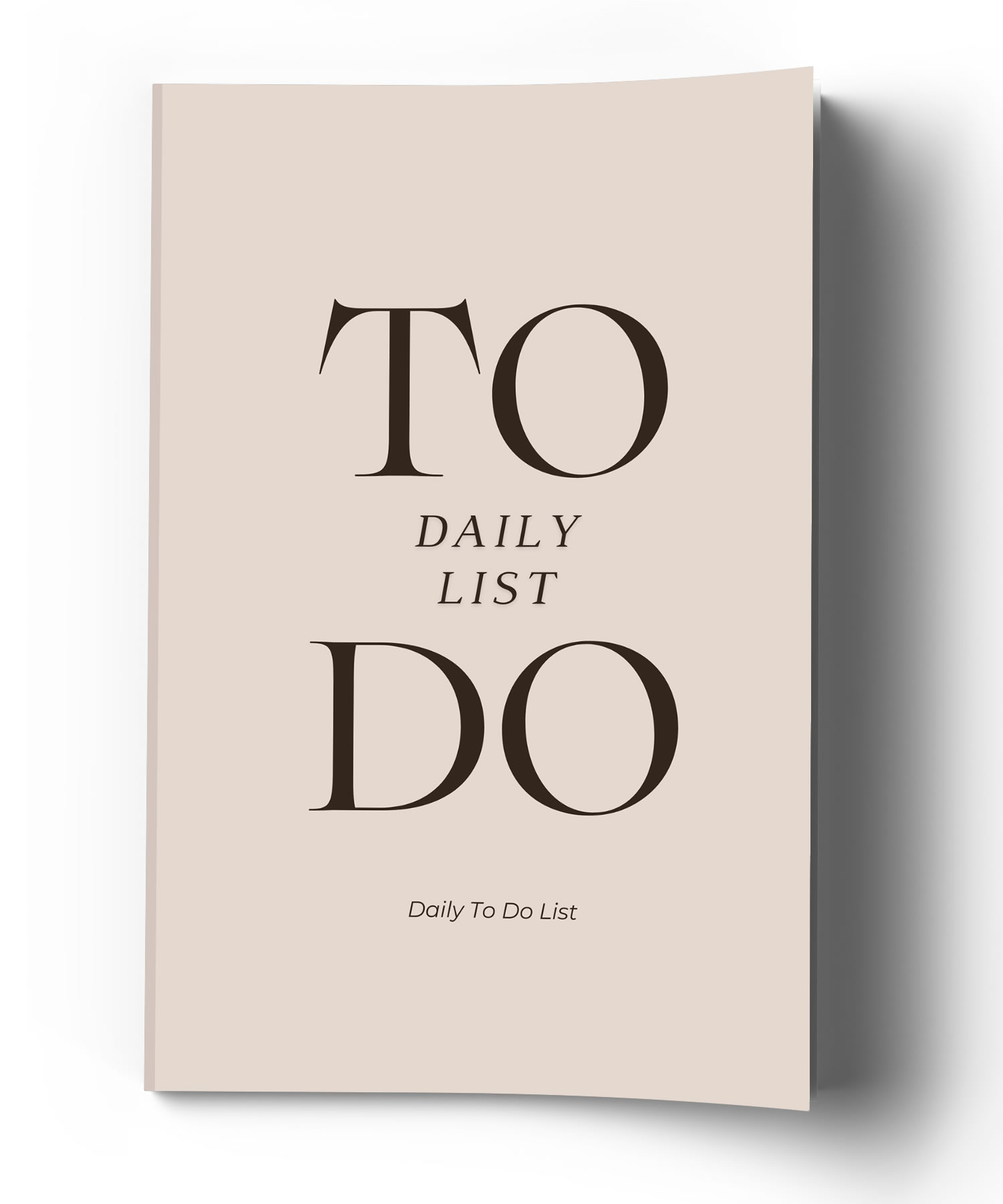 Daily To Do List 6 x 9