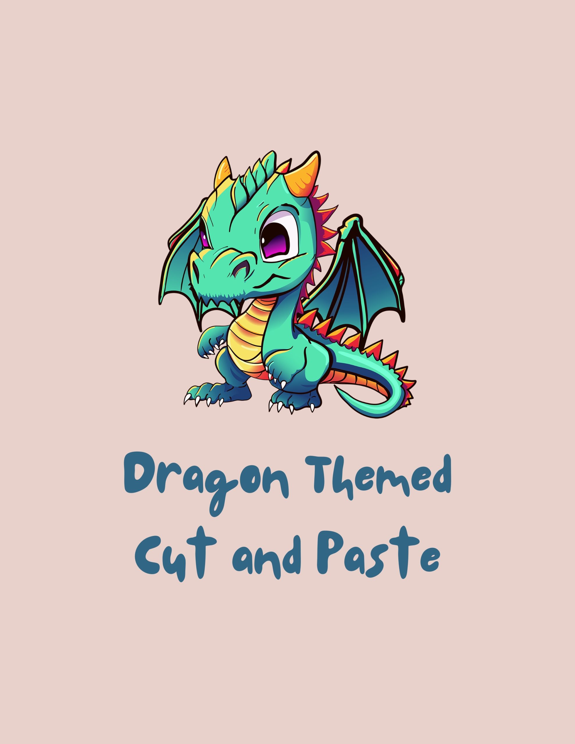Dragon Themed Cut and Paste