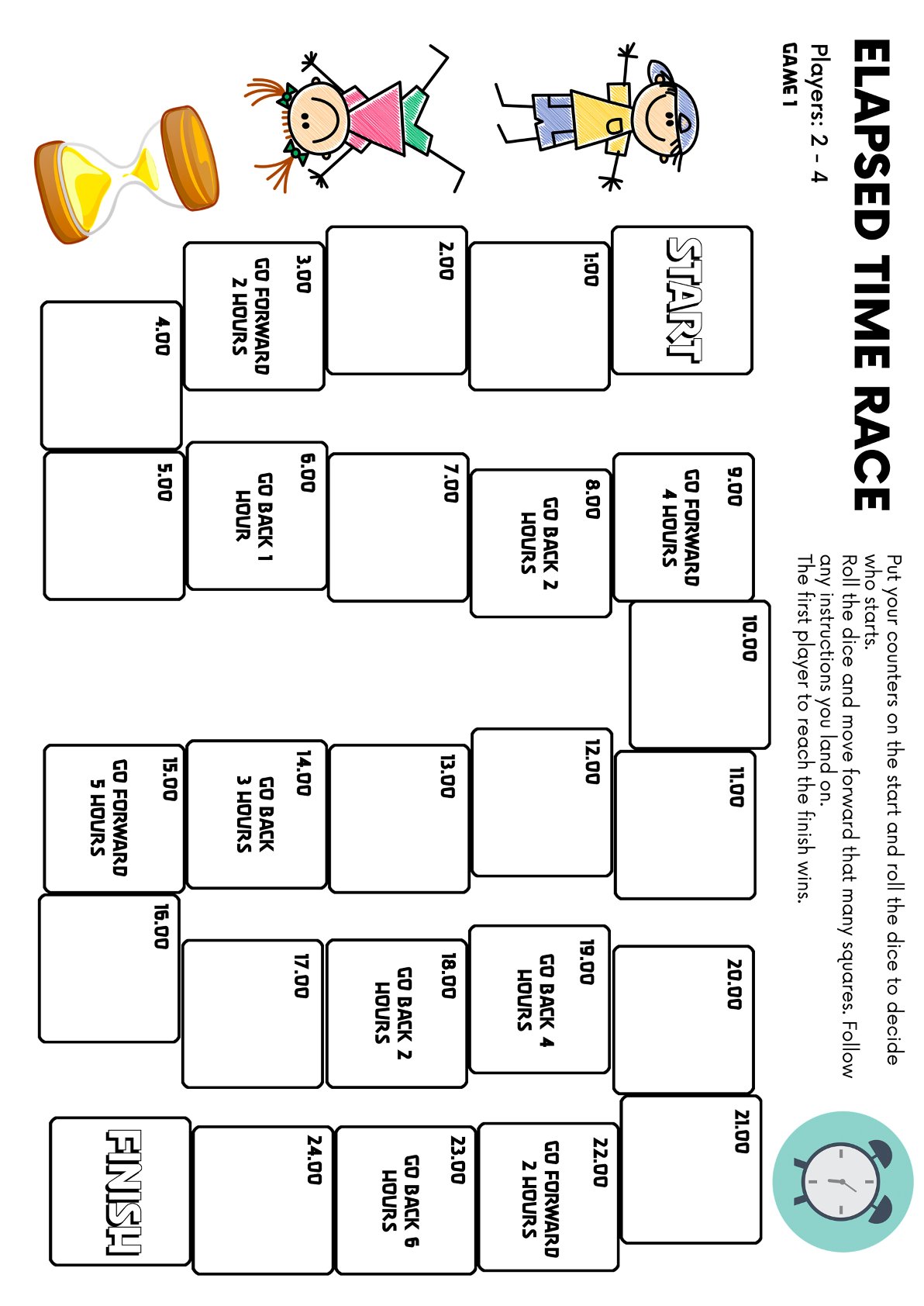 Elapsed Time Board Game