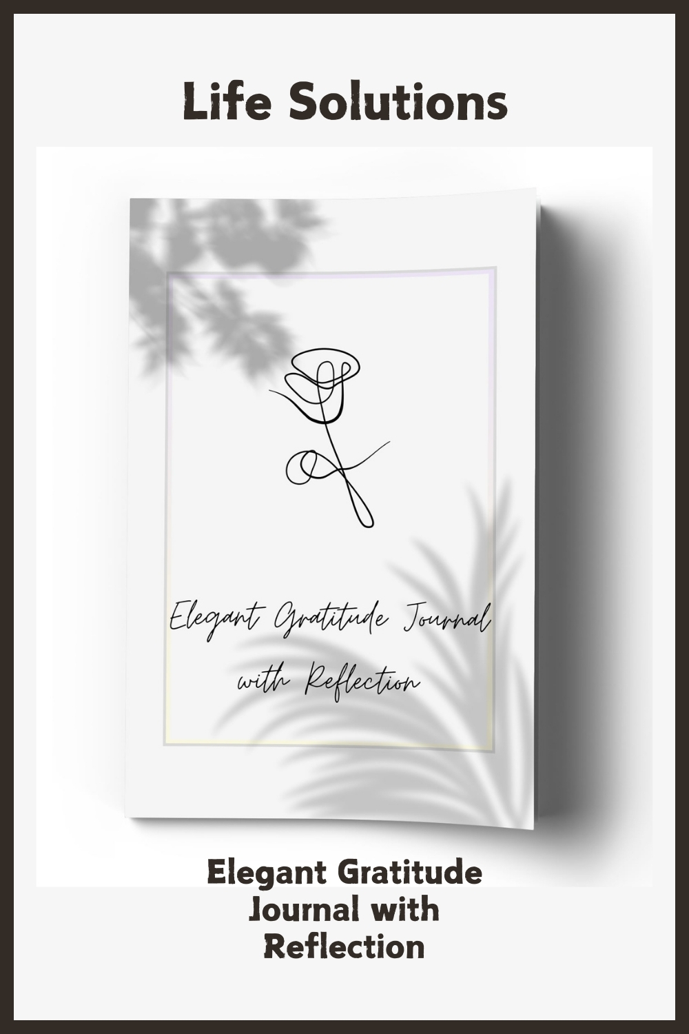 Elegant Gratitude Journal with Reflection