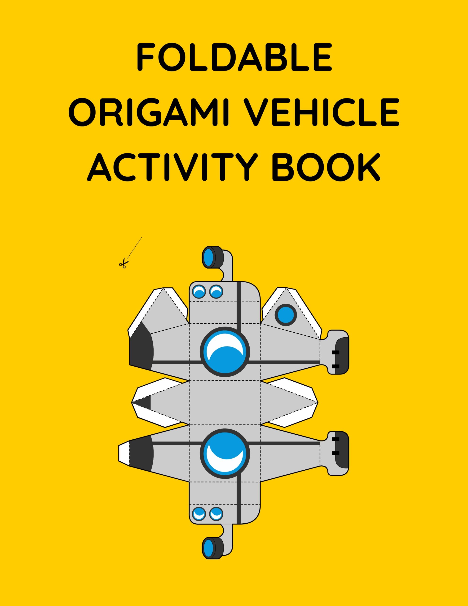 Foldable Origami Vehicle Activity Book
