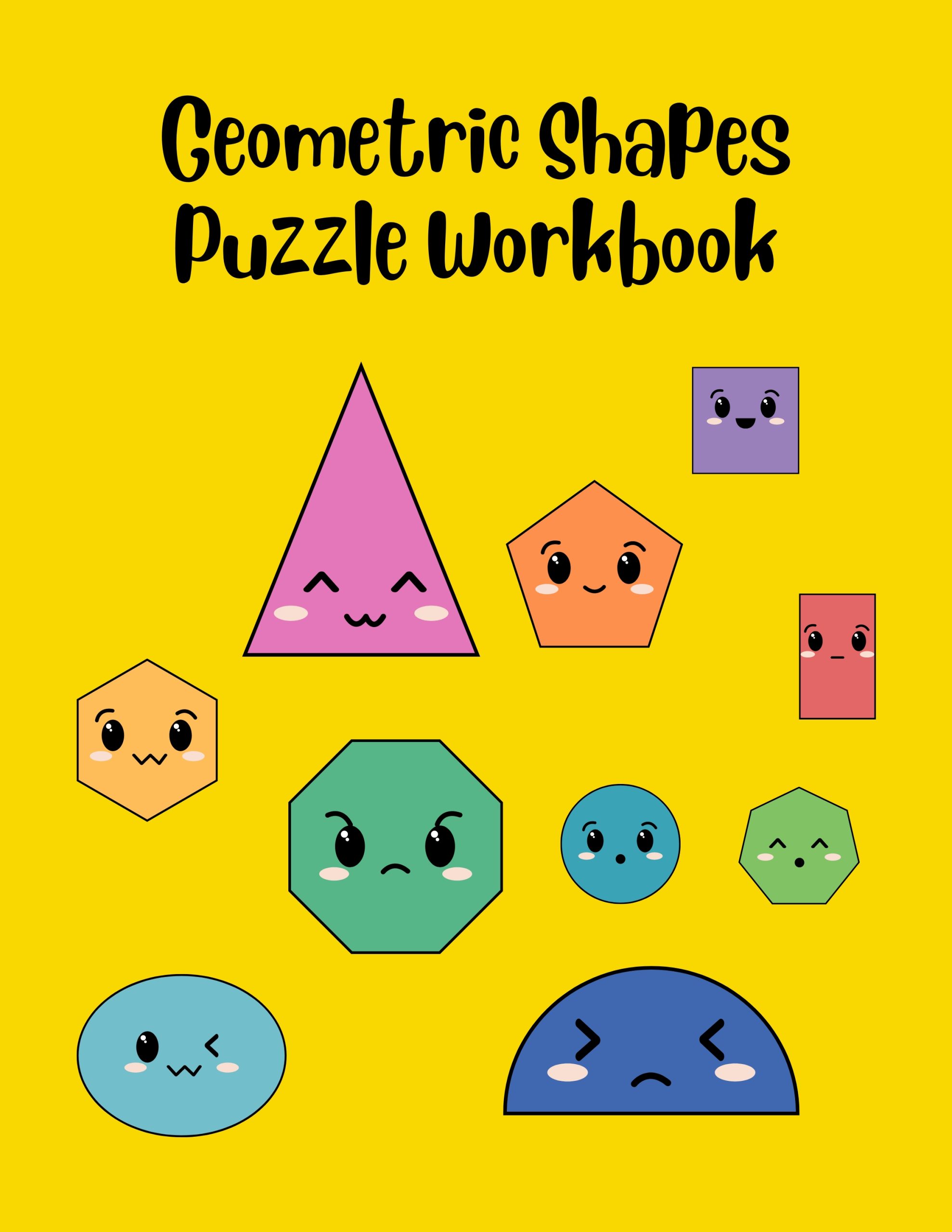 Geometric Shapes Puzzle Workbook