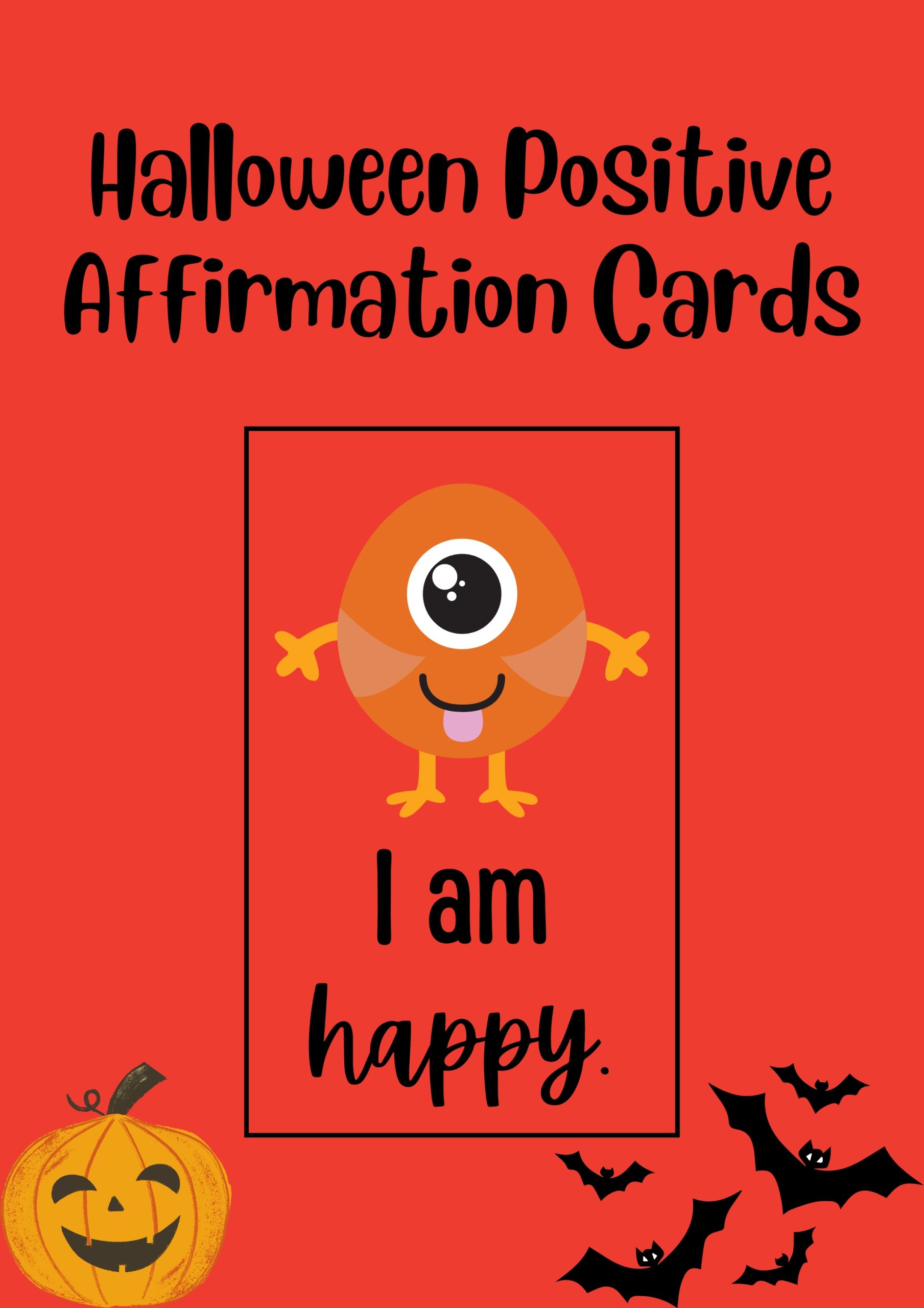 Halloween Positive Affirmation Cards