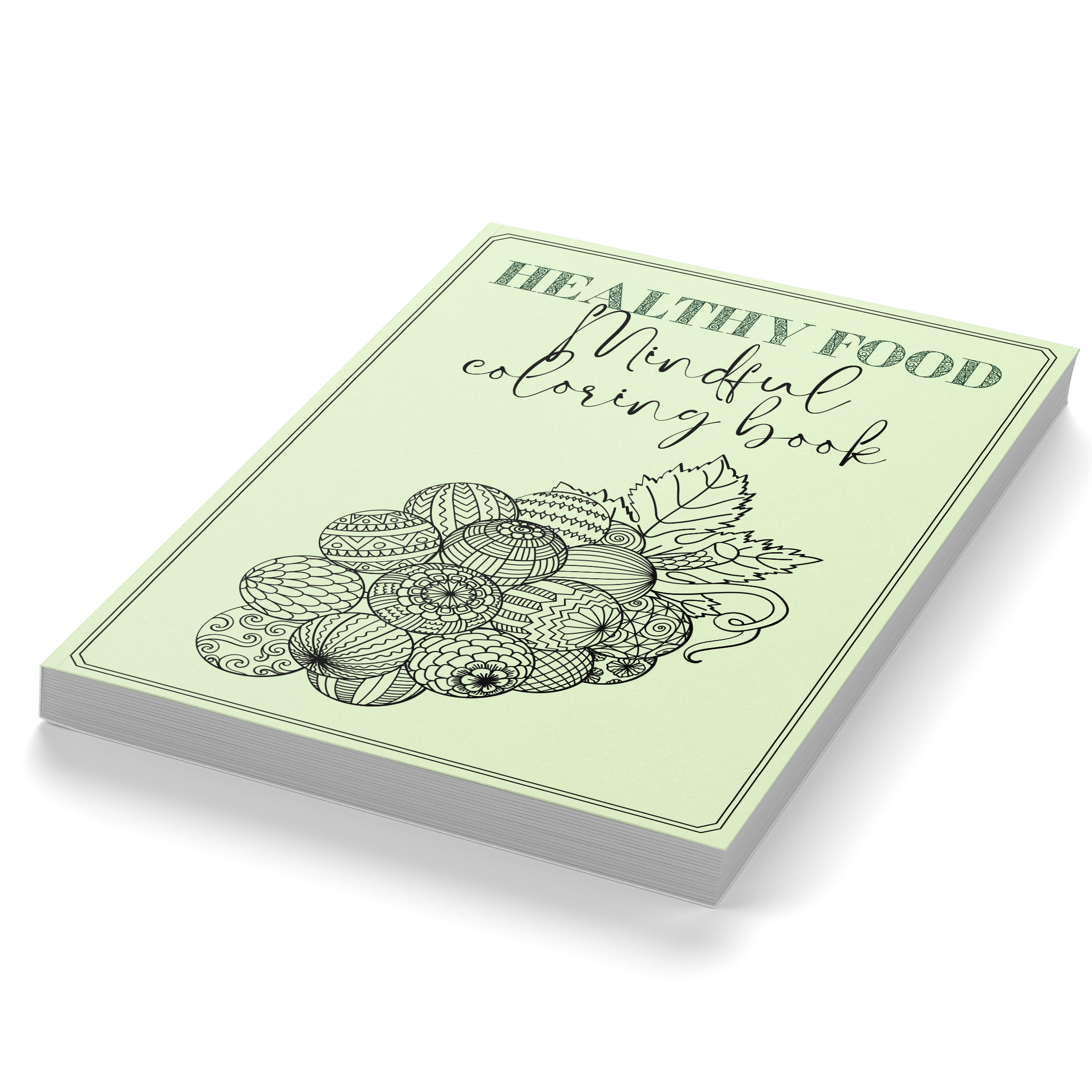Healthy Food Mindful Coloring Book