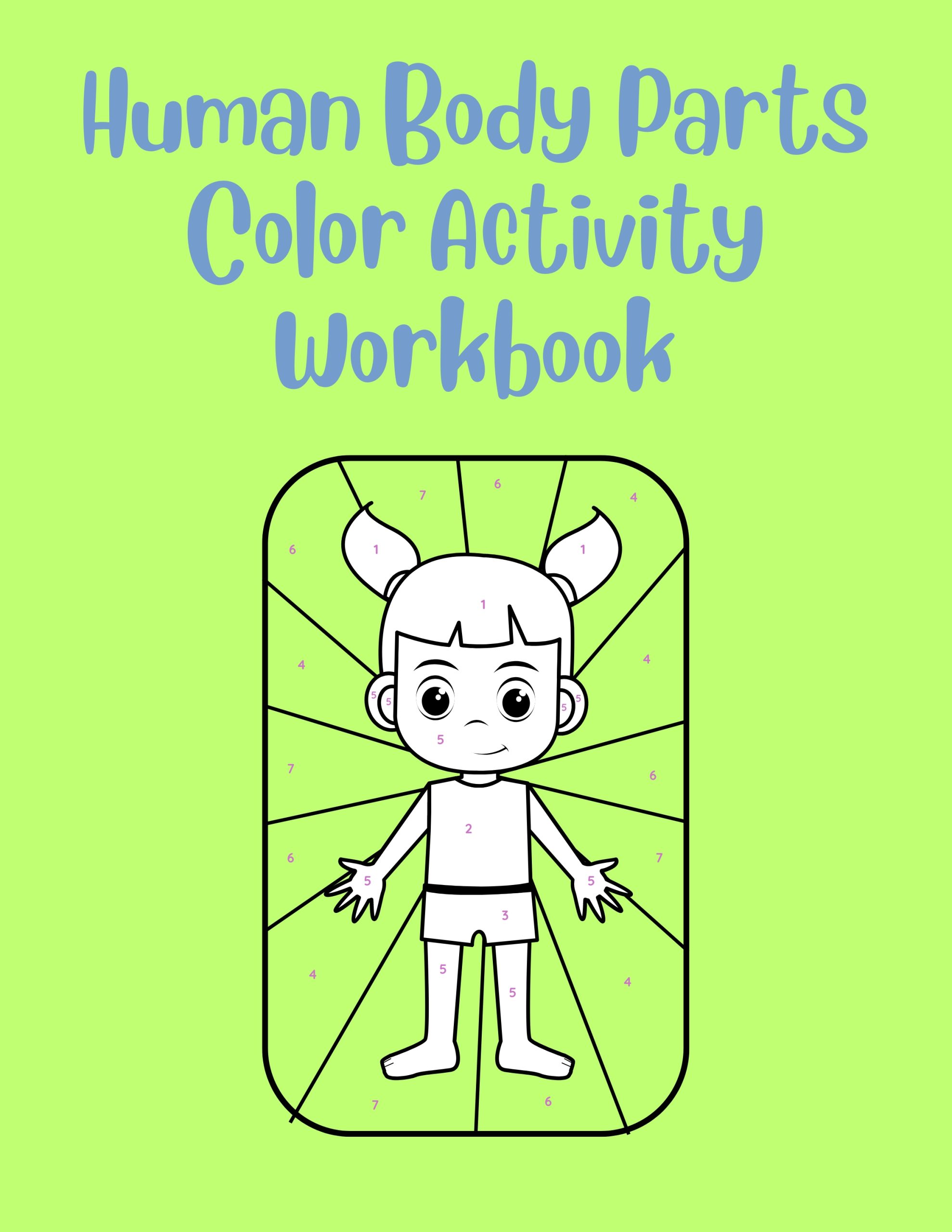 Human Body Parts Color Activity Workbook